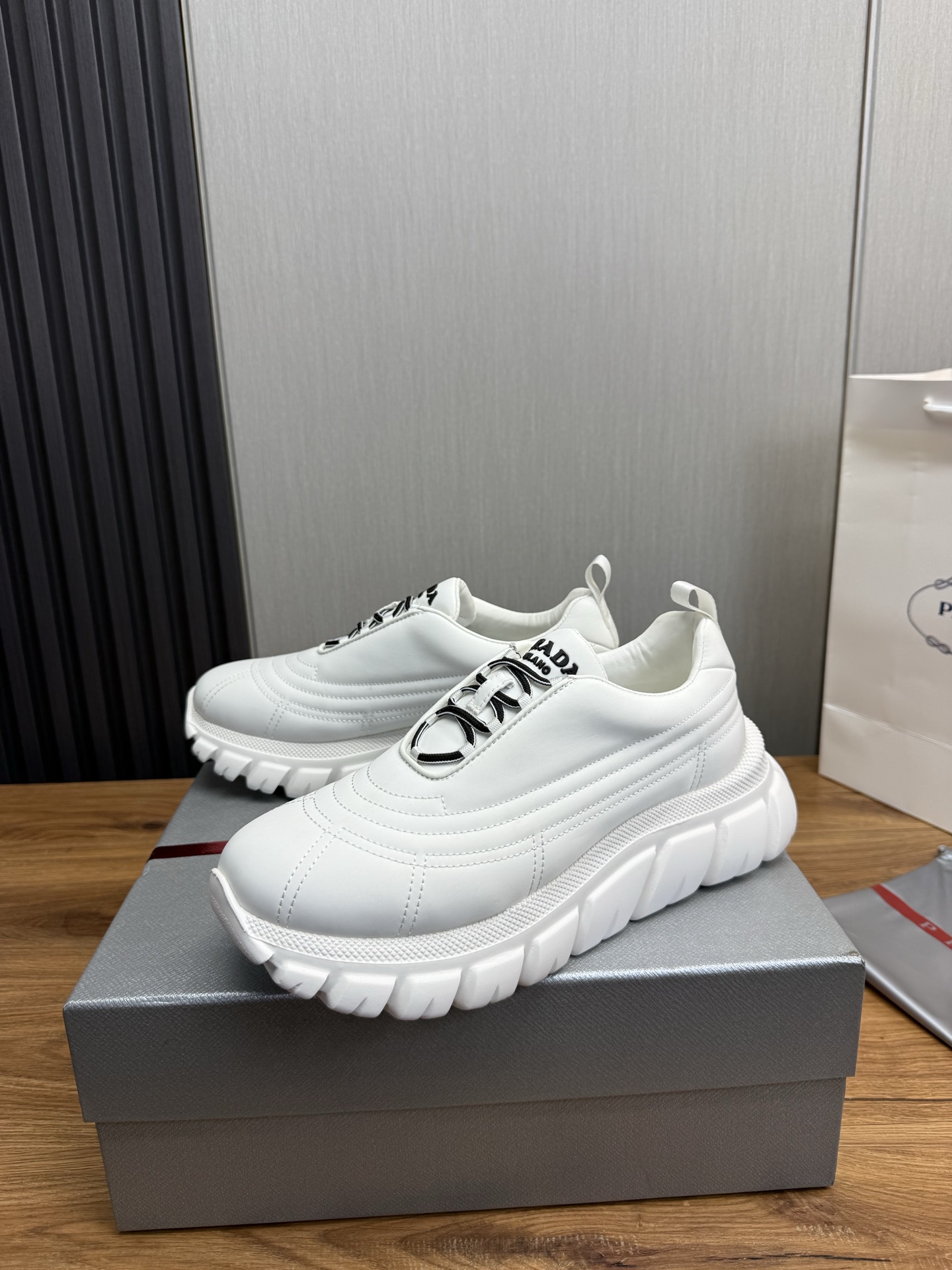 Prada Milano Chunky Sneakers White