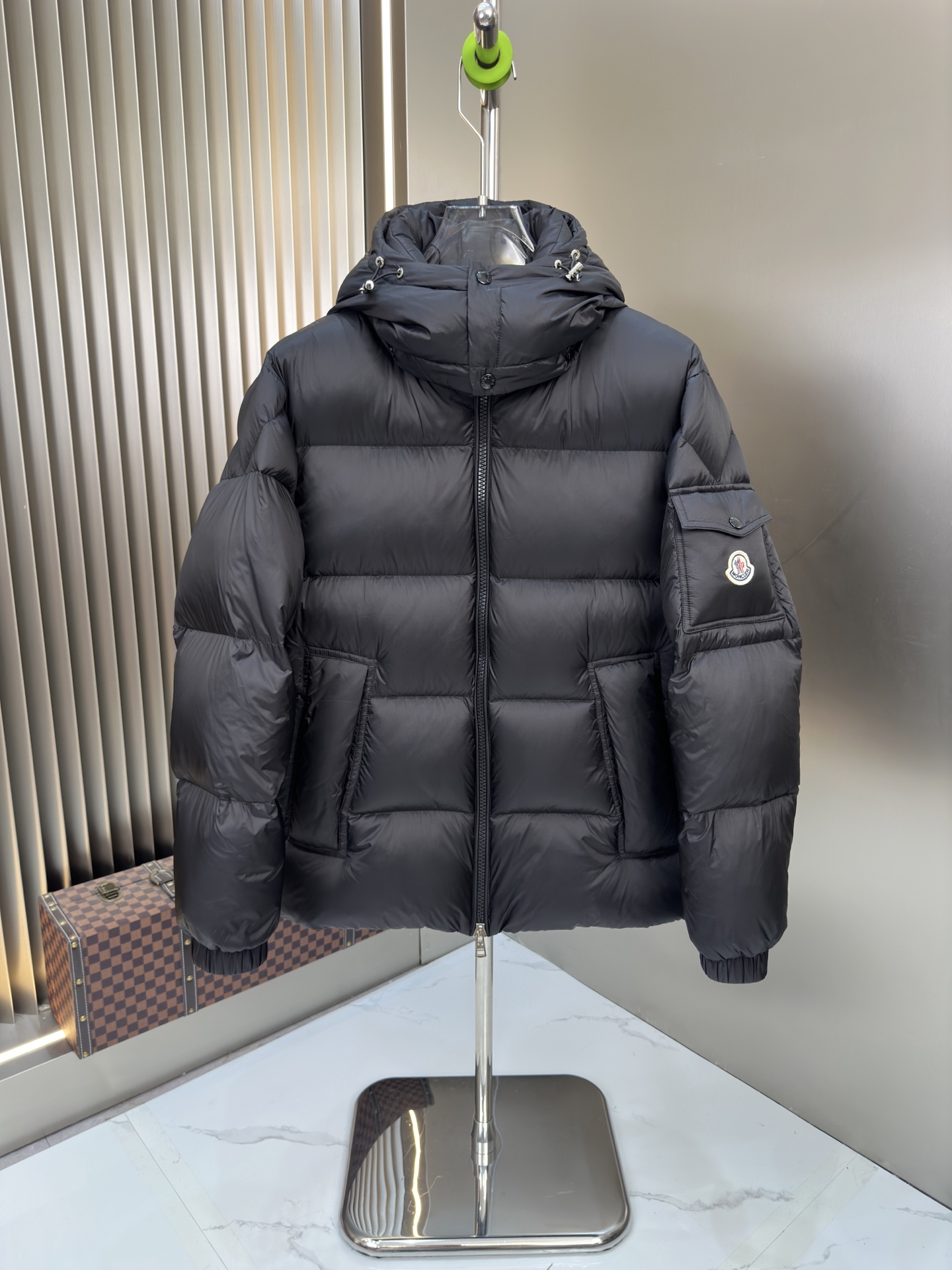 Moncler Hooded Down Puffer Jacket Multicolor