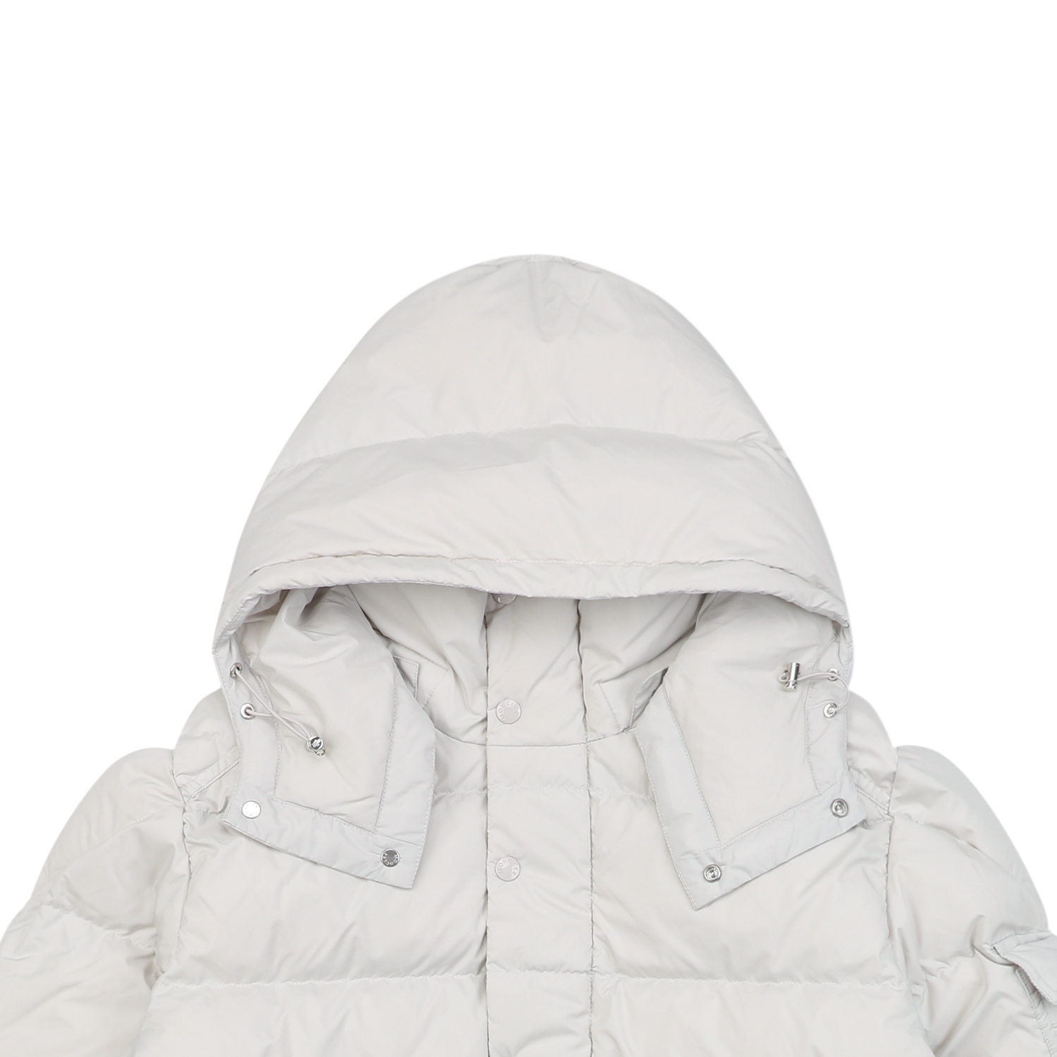Moncler Maya 70 Matte Hooded Down Jacket White