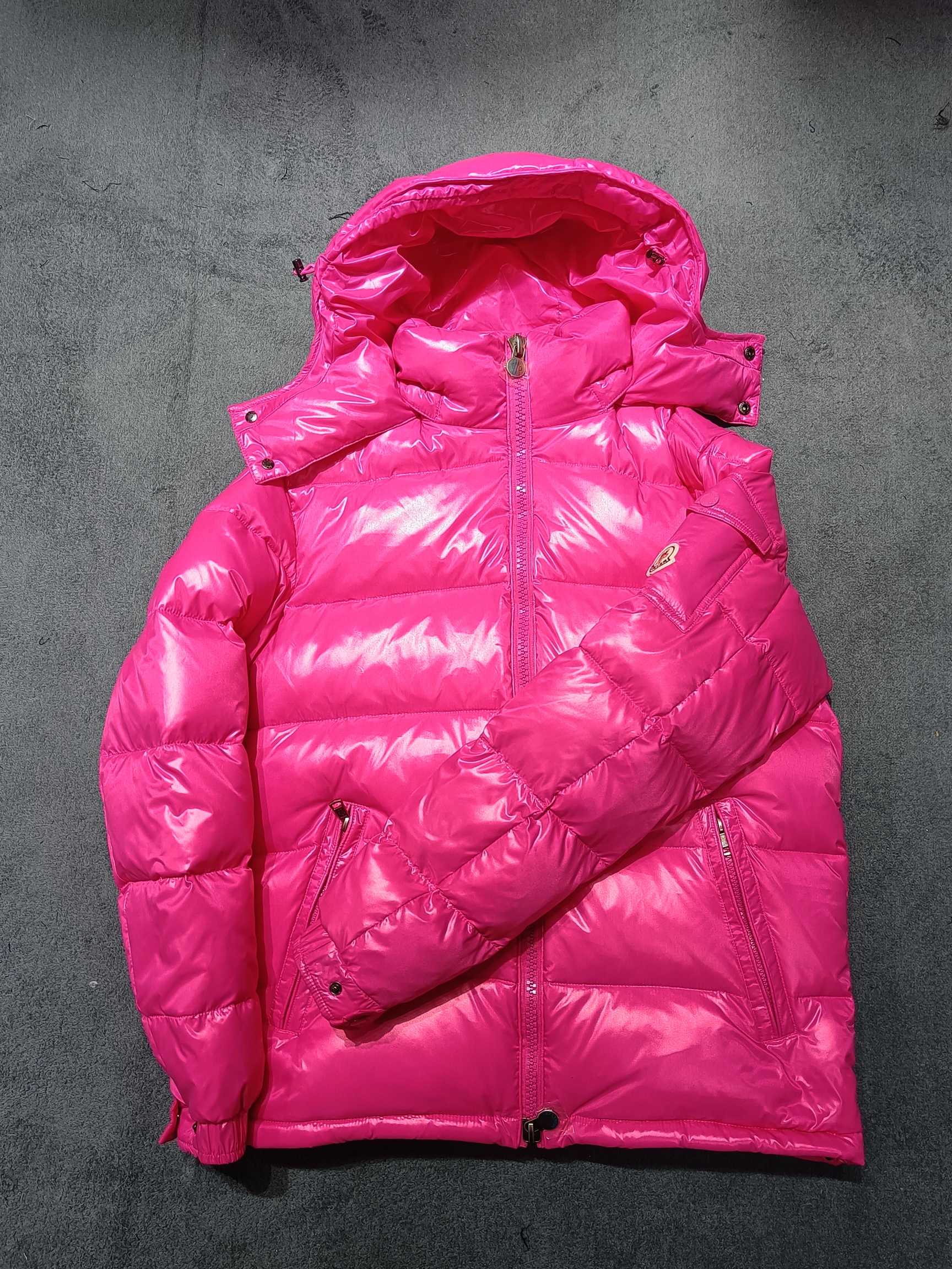 Moncler Maya Short Down Jacket Hot Pink