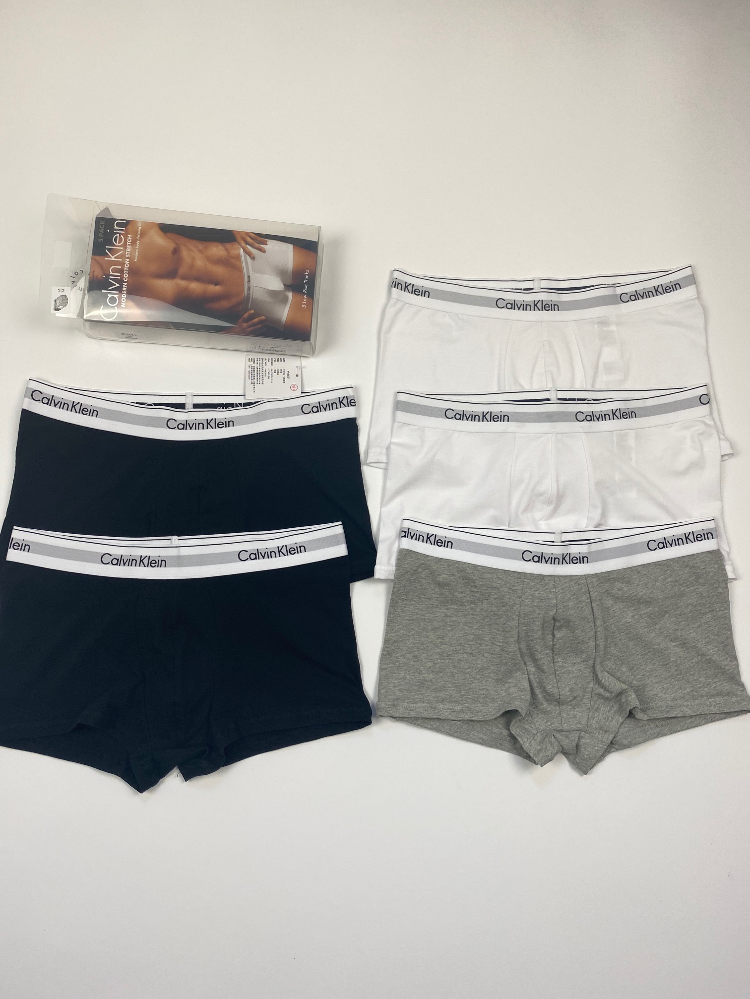 Calvin Klein 5-Pack Low Rise Trunks Multicolor