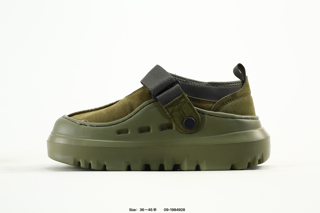 UGG Tasman Lowcut Platform Clog Olive Green