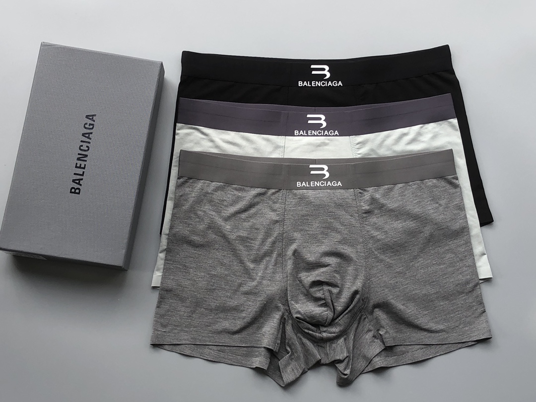 Balenciaga Modal Boxer Briefs 3-Pack Multicolor