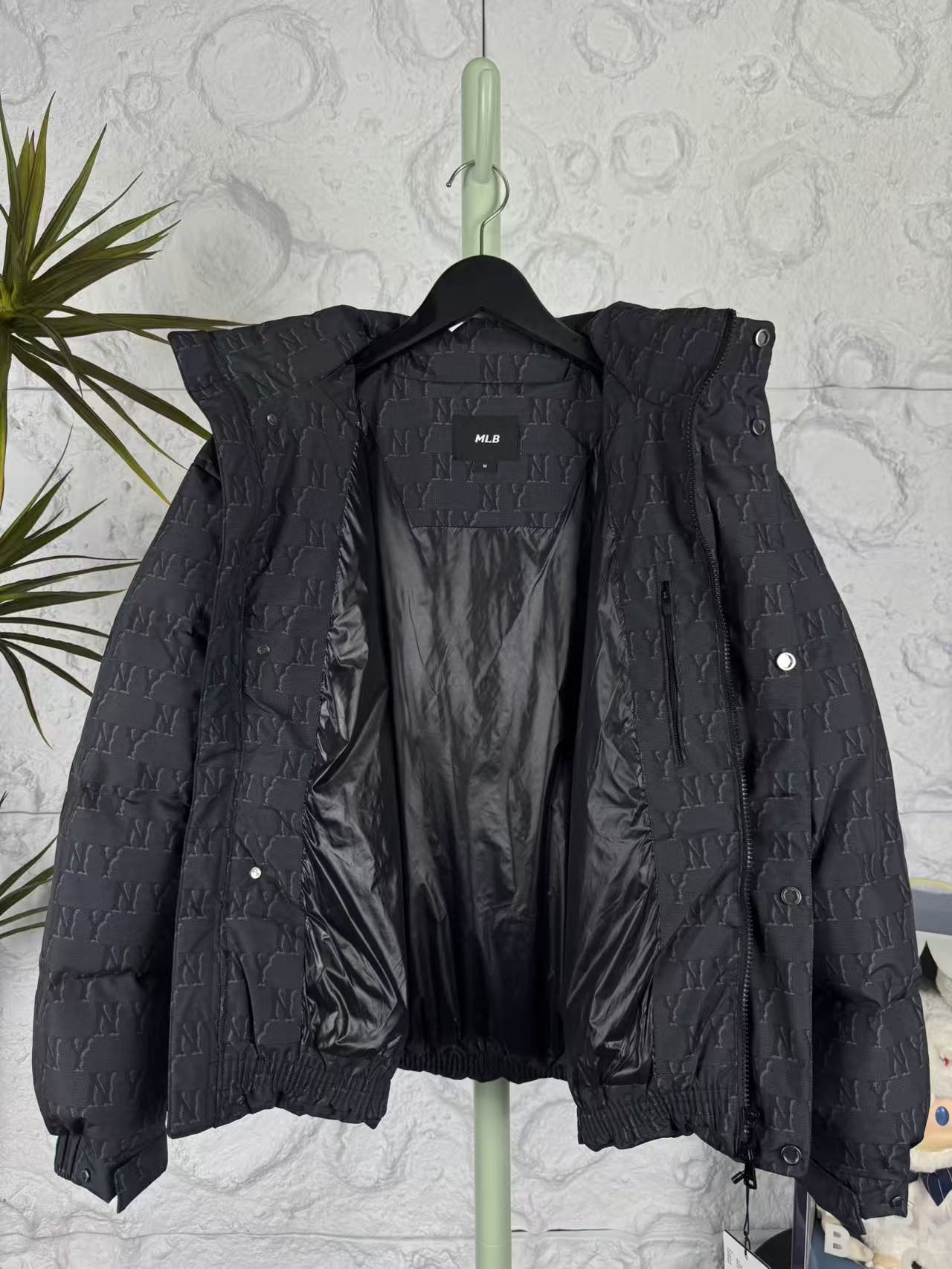 MLB NY Monogram Down Jacket Black