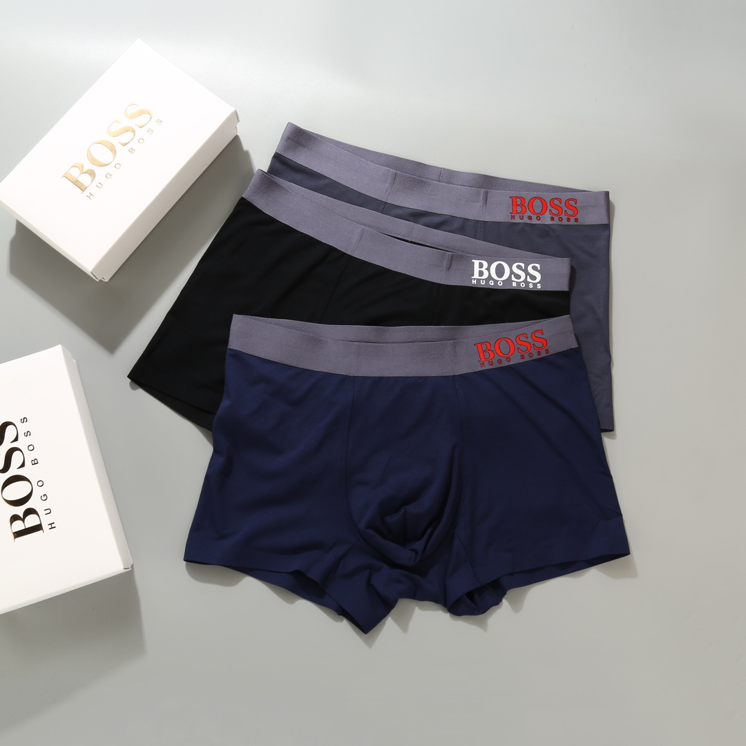 BOSS Modal Seamless Boxer Briefs 3-Pack Multicolor