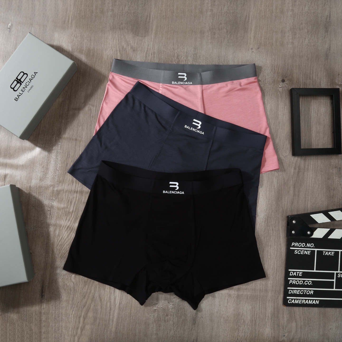 Balenciaga Modal Boxer Briefs Set Multicolor