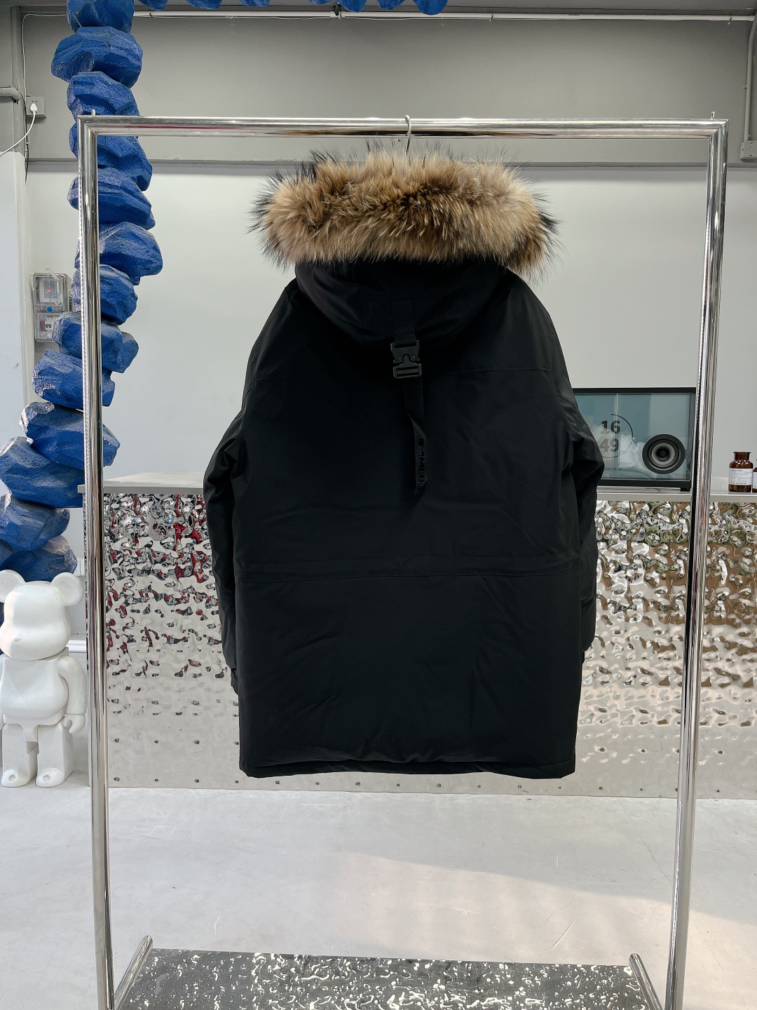 MLB Yankees Hooded Down Parka Black