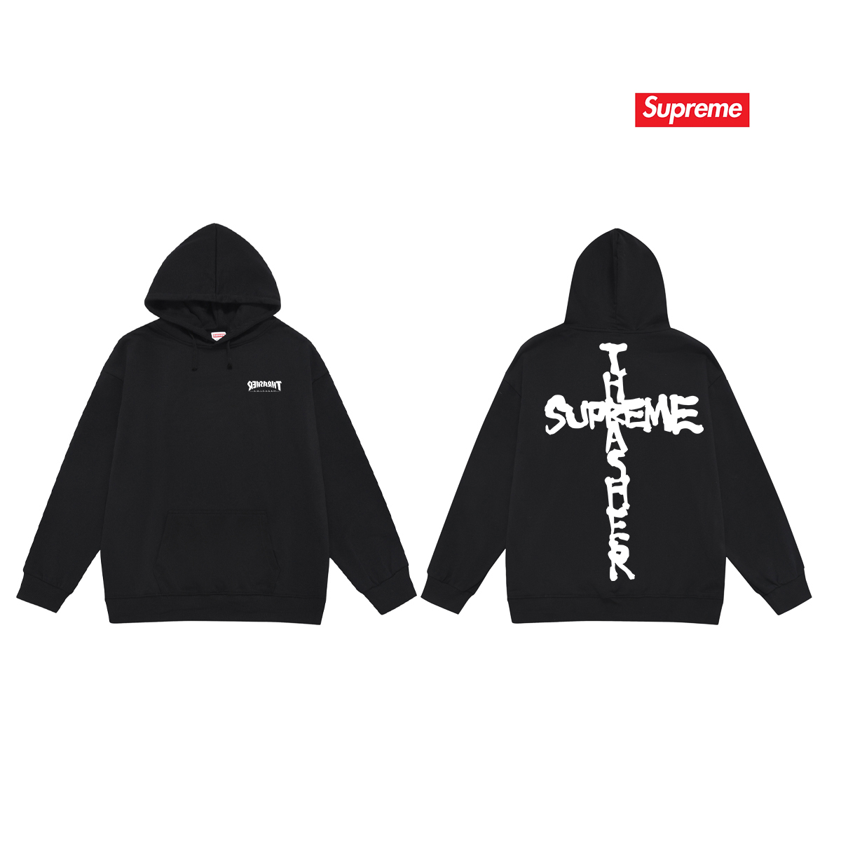 Supreme Cross Print Hoodie Multi-Color