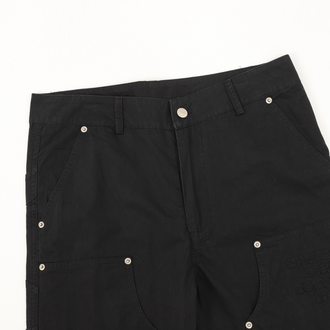 Dior Embroidered Cargo Pants Black