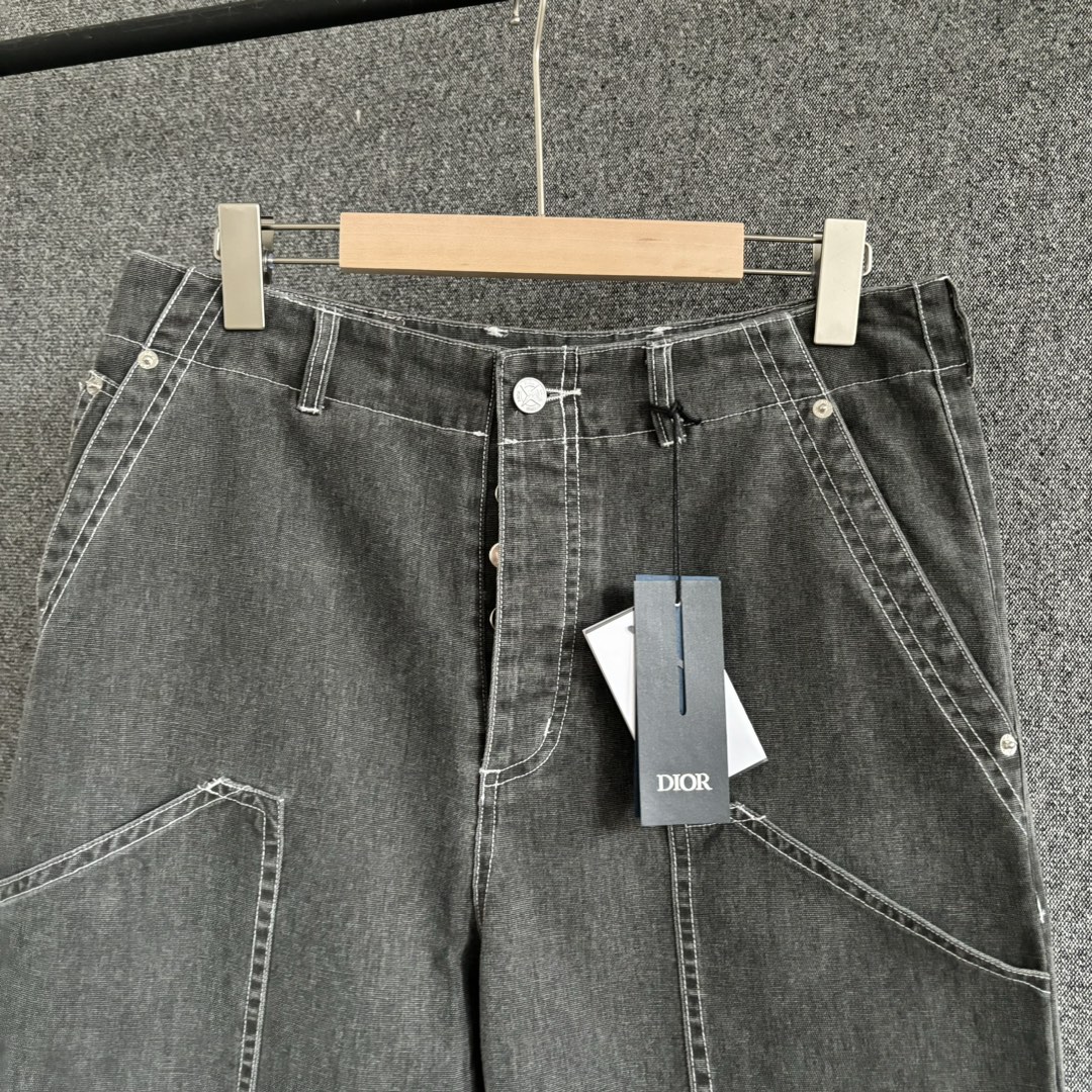 Dior FW2024 Cargo Workwear Pants Gray