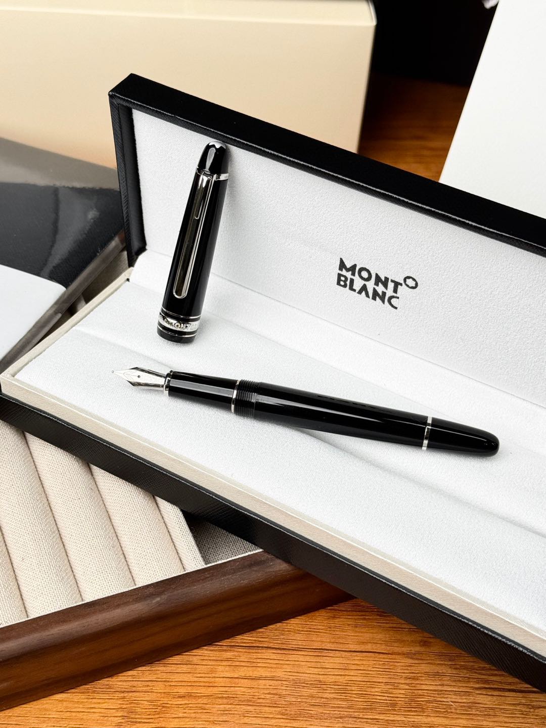 Montblanc Meisterstück 145/163 Pen Set Black Gold/Silver