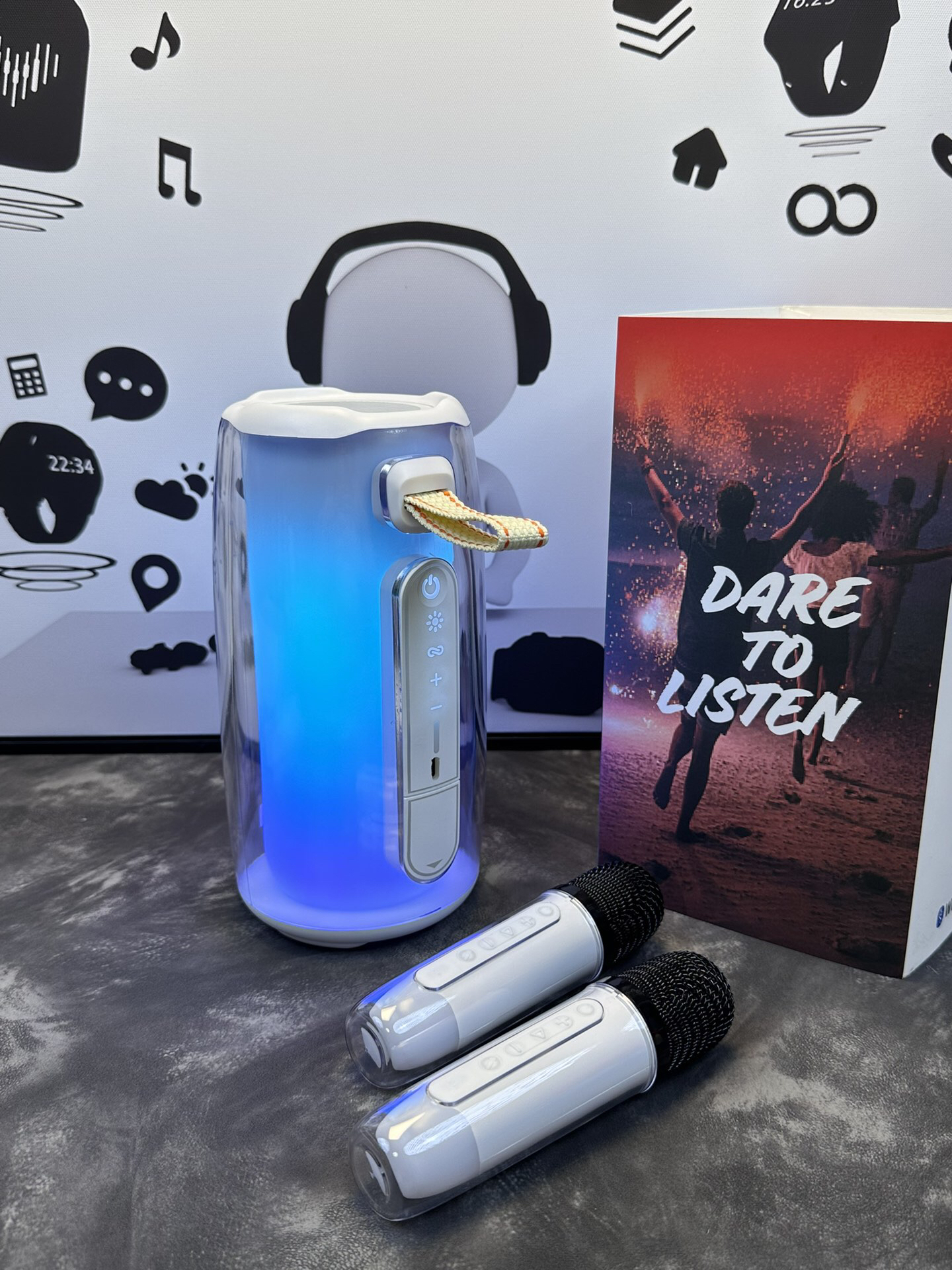 JBL Pulse 7 Karaoke Speaker White
