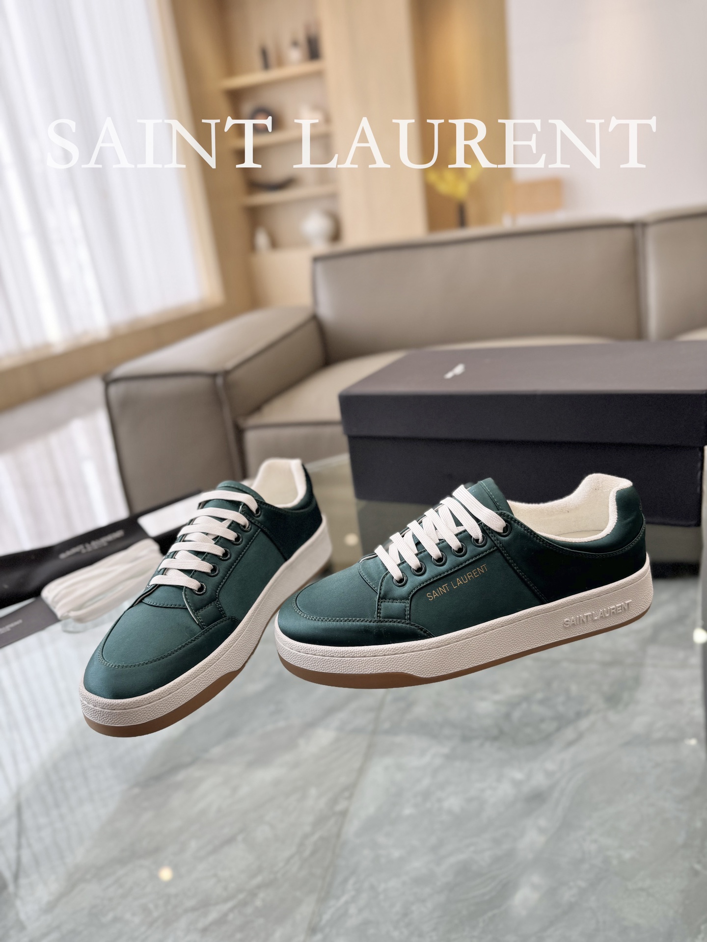 YSL SL61 Casual Sneakers Green