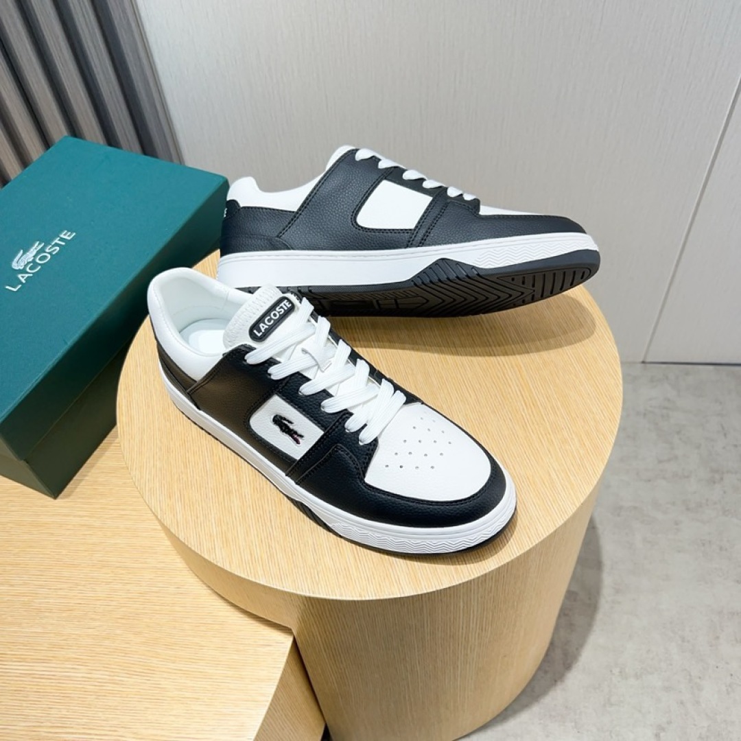 Lacoste Classic Leather Casual Sneakers Black/White