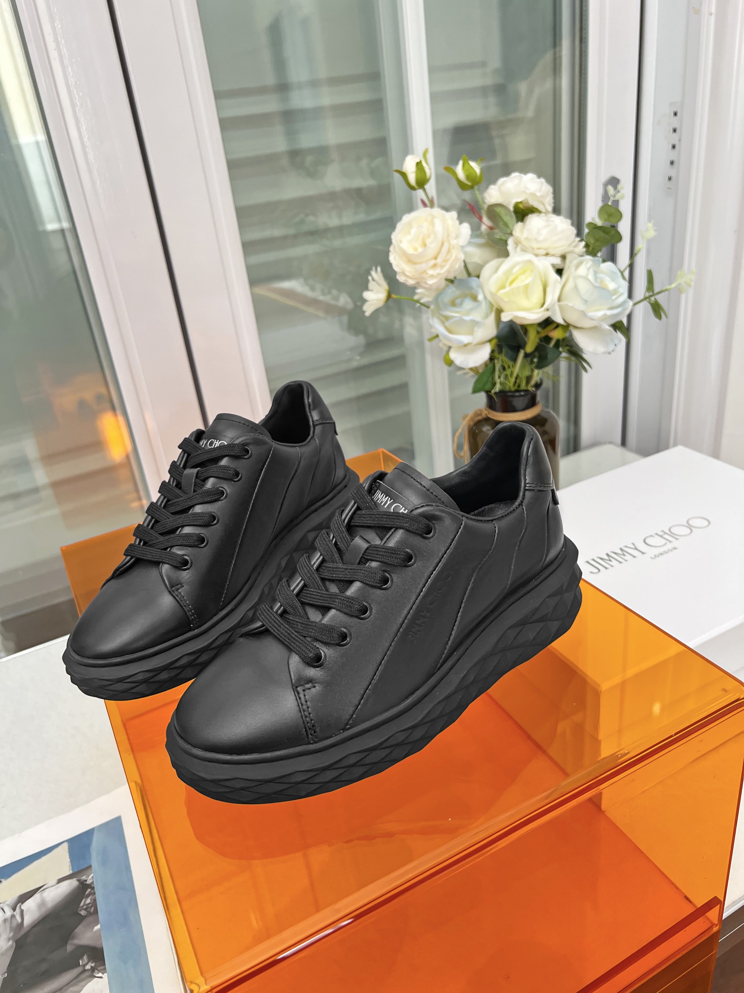 Jimmy Choo Diamond Sneakers Black
