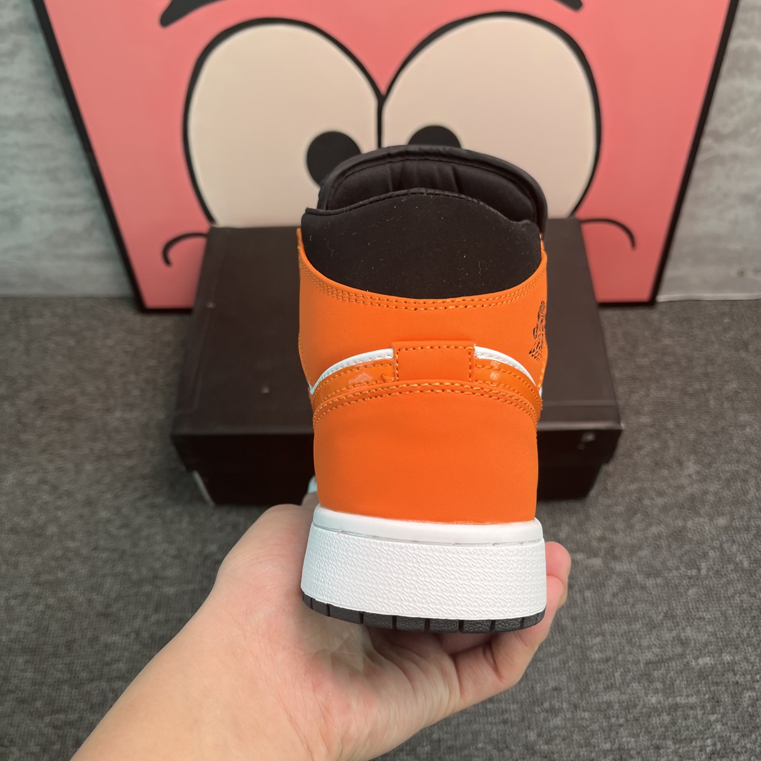 Jordan AJ High Black Orange