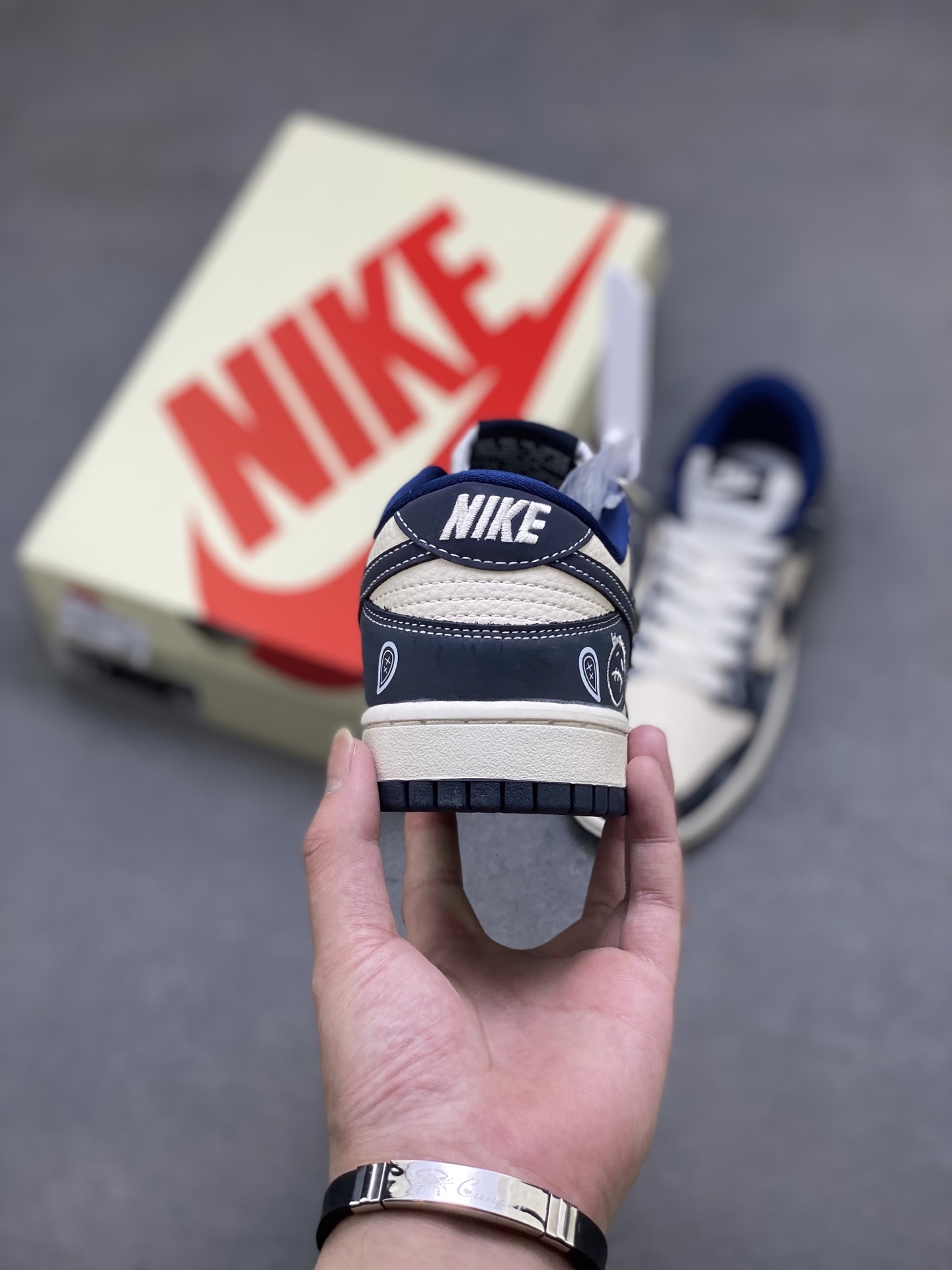 Nike Dunk Low DIY Navy Sail