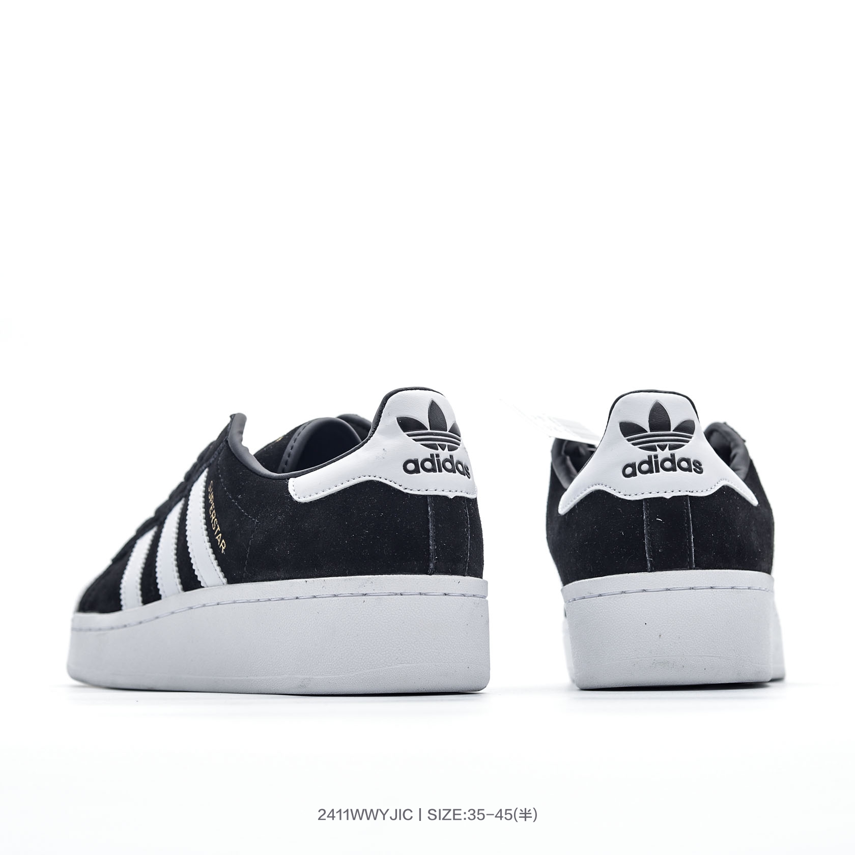Adidas Superstar XLG Platform Sneaker Black/White