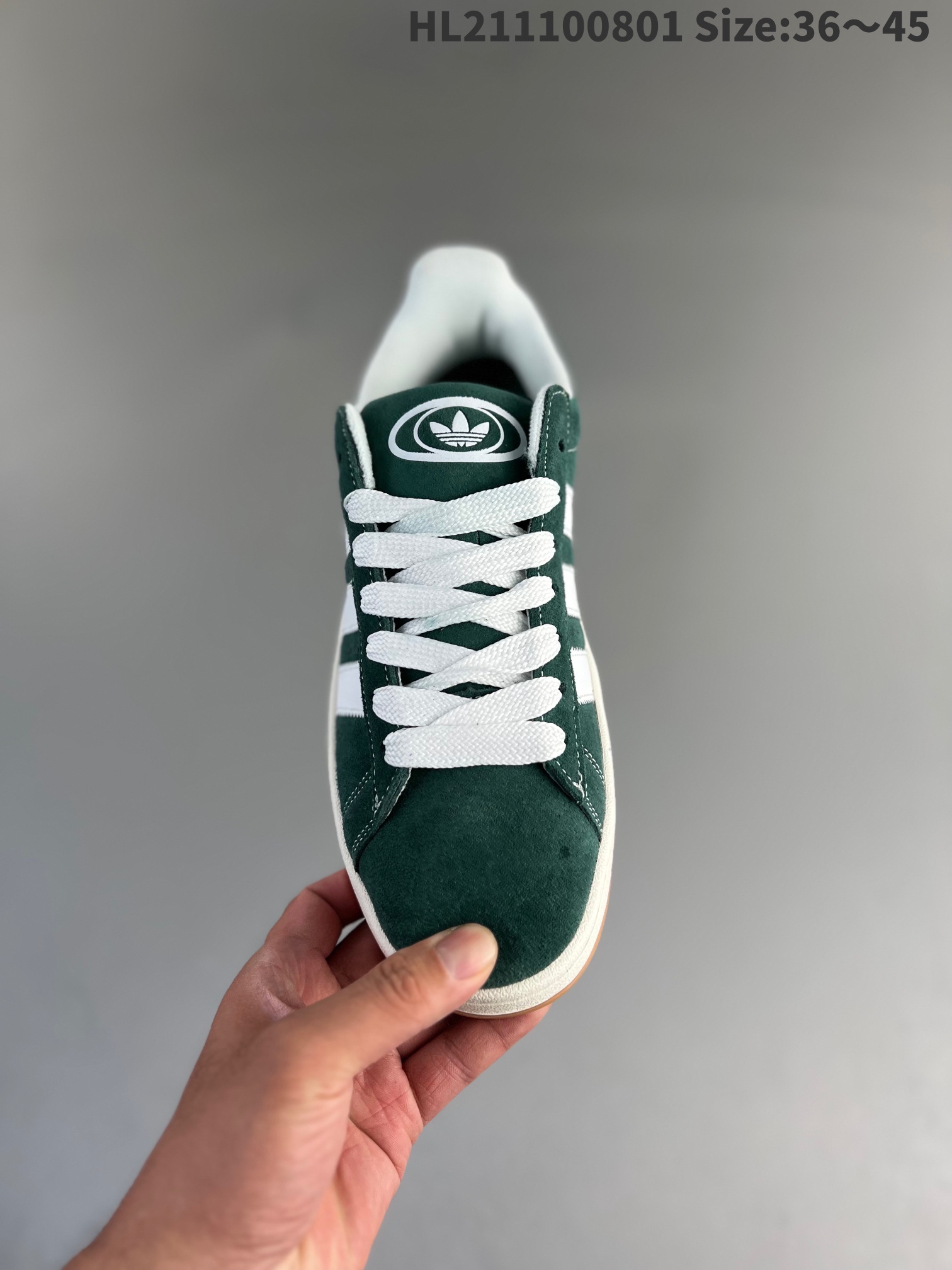 Adidas Campus 00s Suede Sneakers Green/White