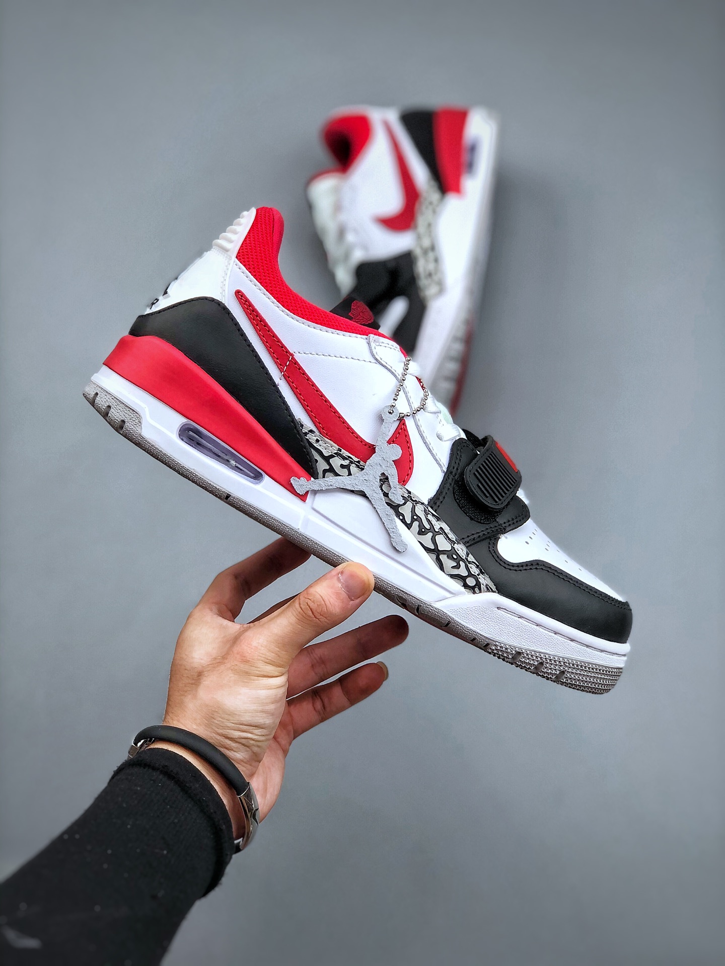 Jordan Legacy 312 Low Sneakers Black White Red