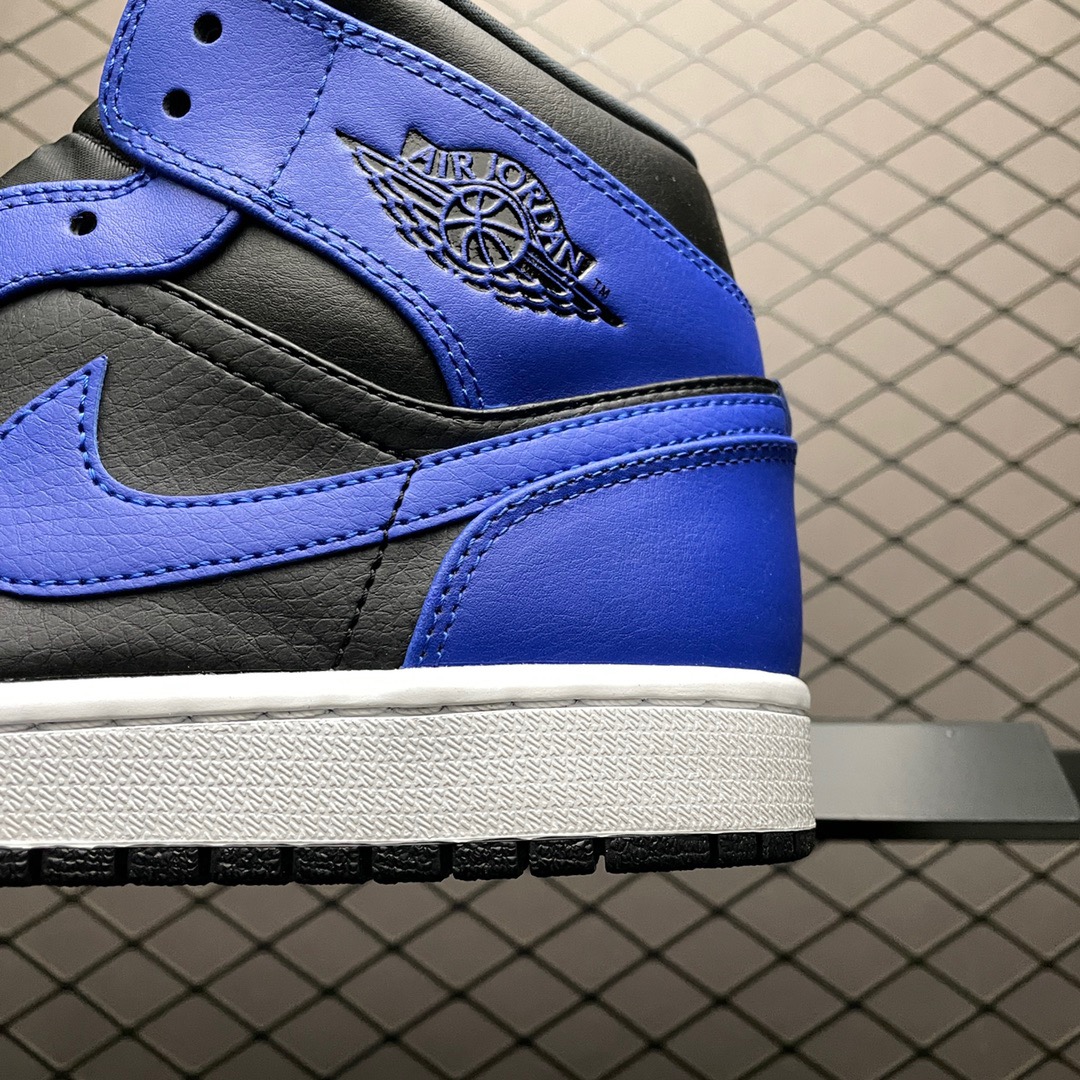 Jordan 1 Mid Leather Sneakers Blue