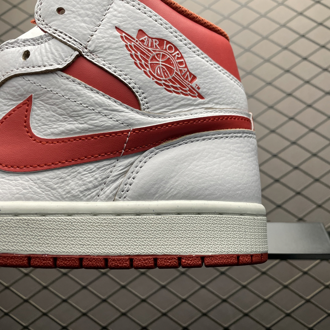 Jordan Air Jordan 1 Mid Sneakers White/Red