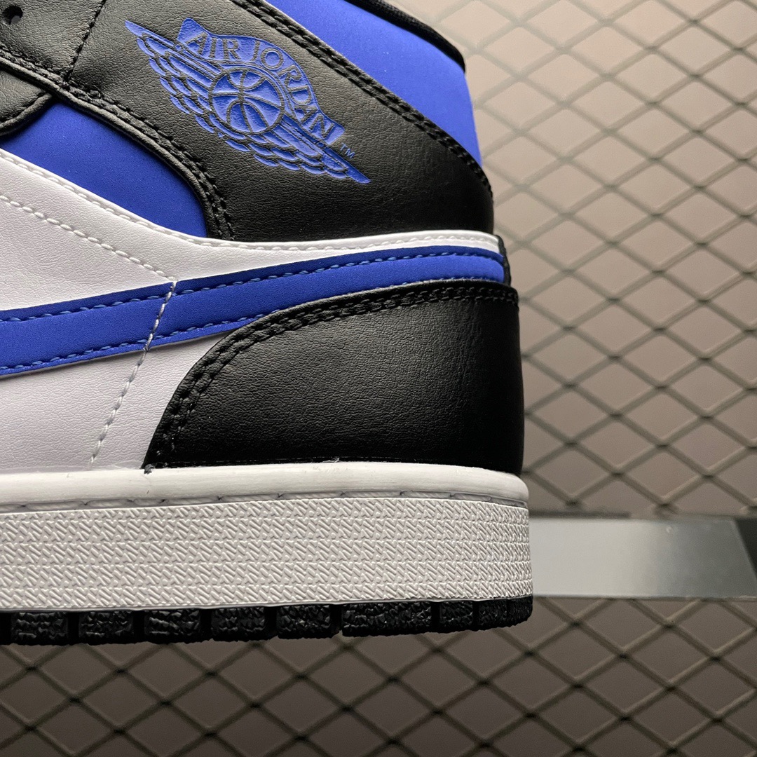 Jordan 1 Mid Leather Sneakers Blue