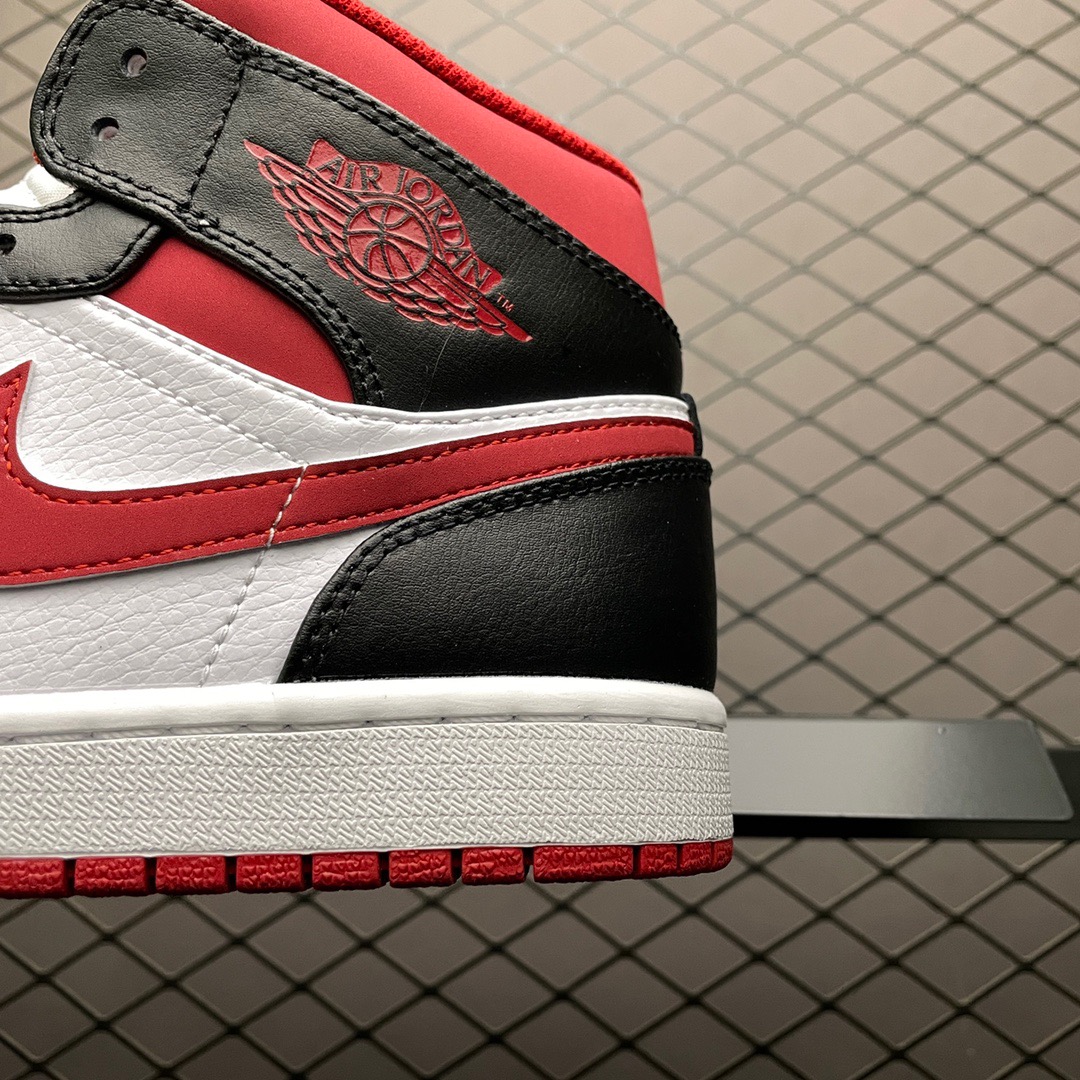 Jordan Air Jordan 1 Mid White Black Red