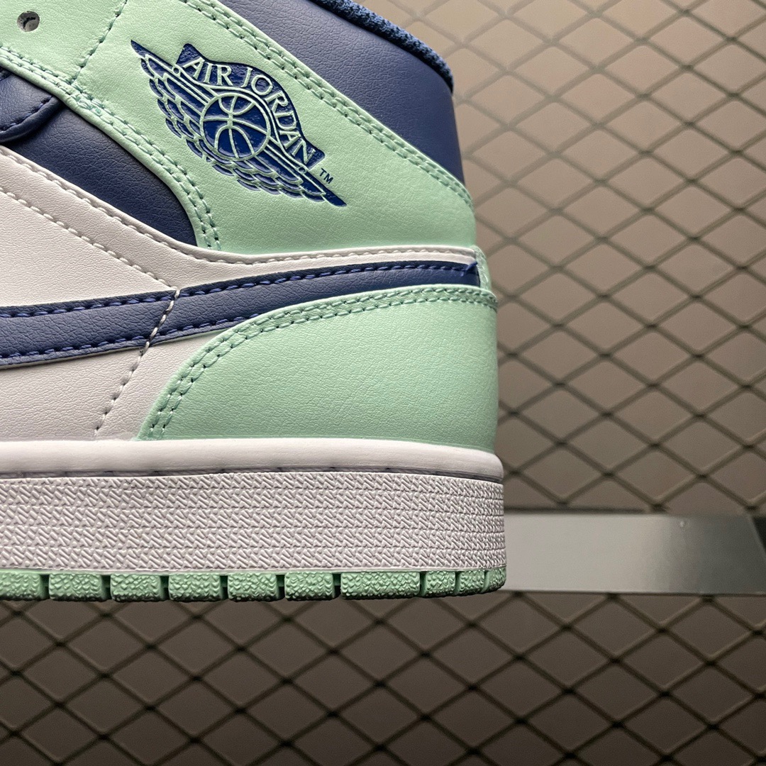 Jordan 1 Mid Blue Mint White
