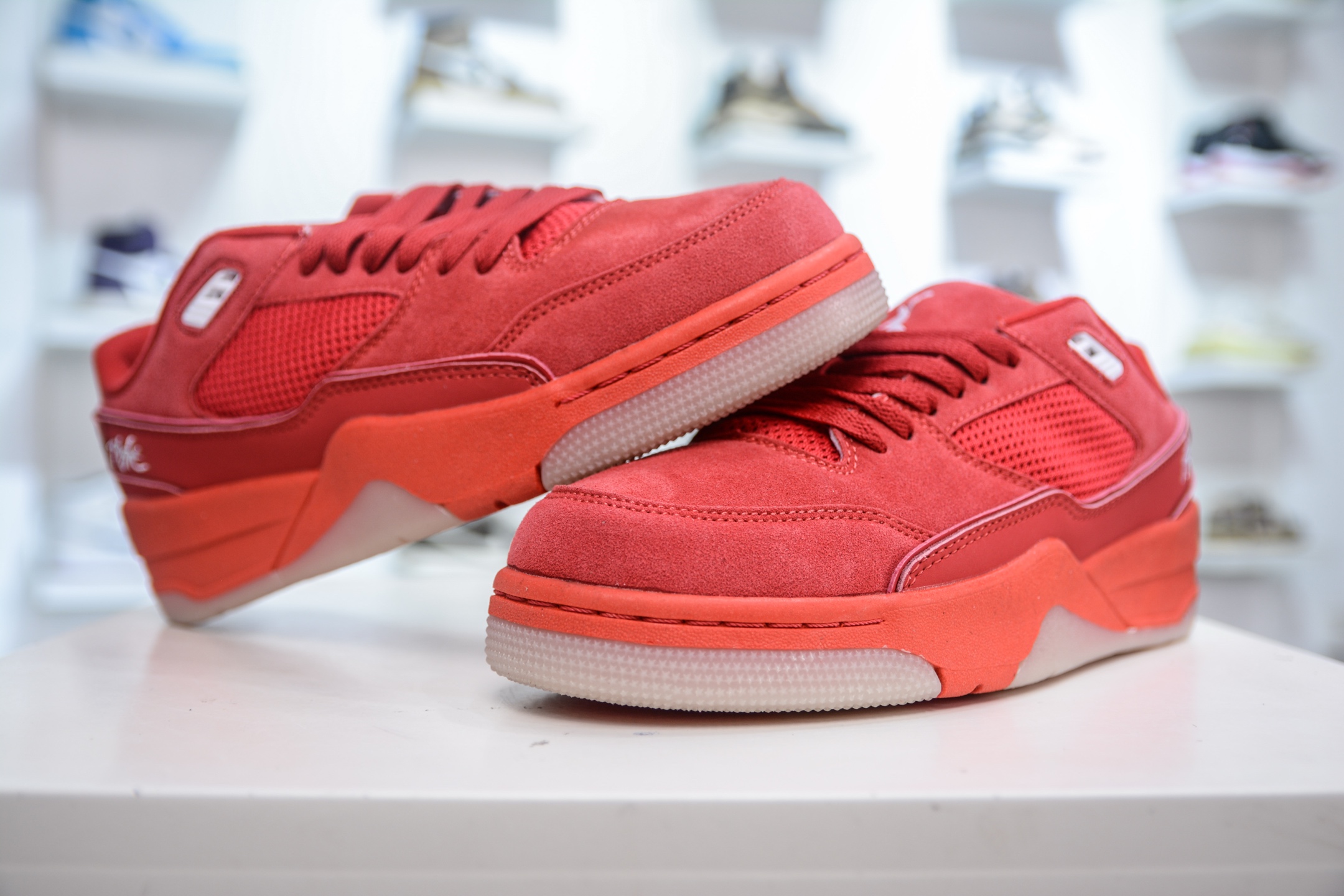 Jordan Flight Court Low Retro Sneakers Red