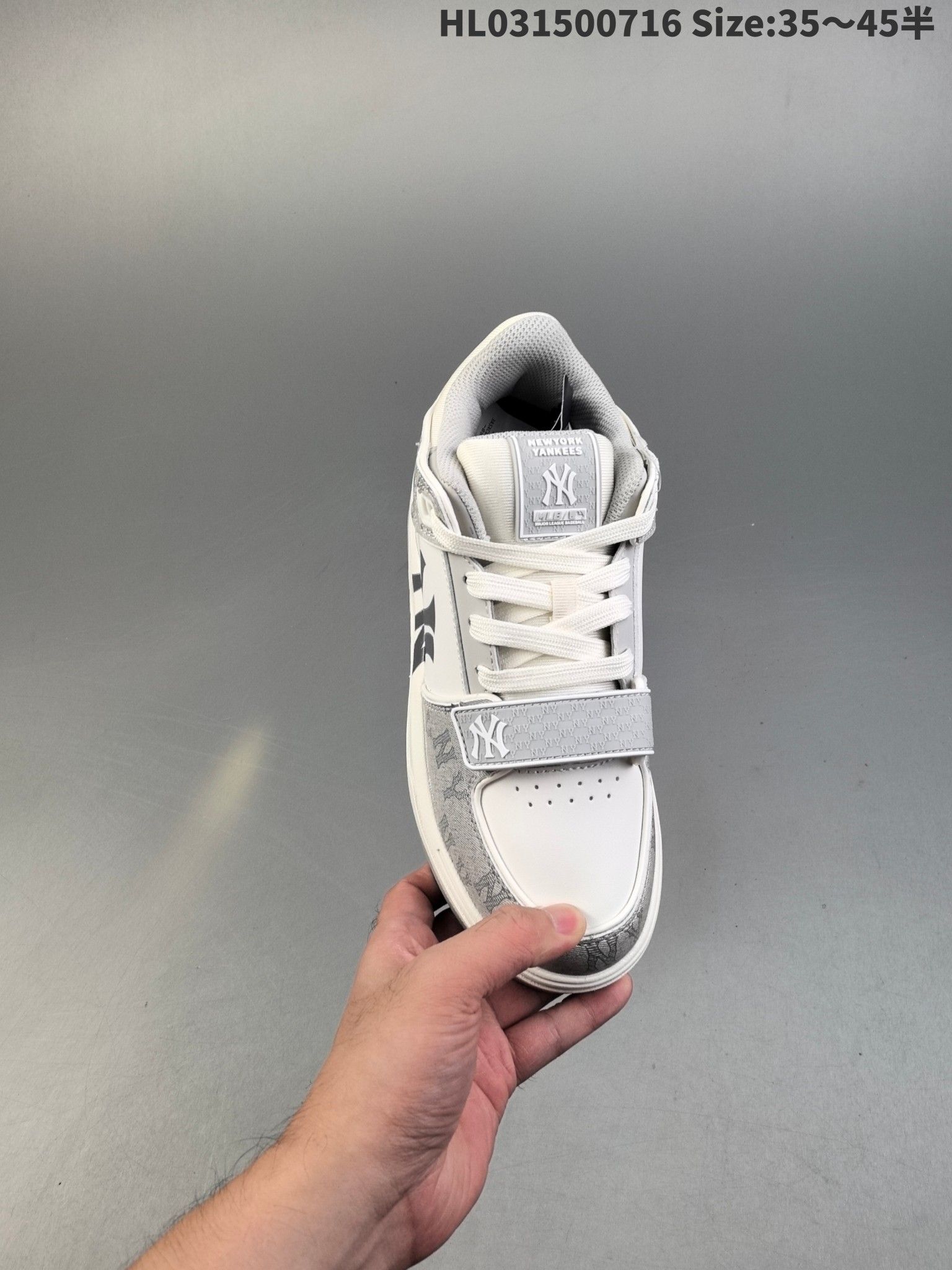 MLB NY Yankees Chunky Liner Sneakers Gray/White