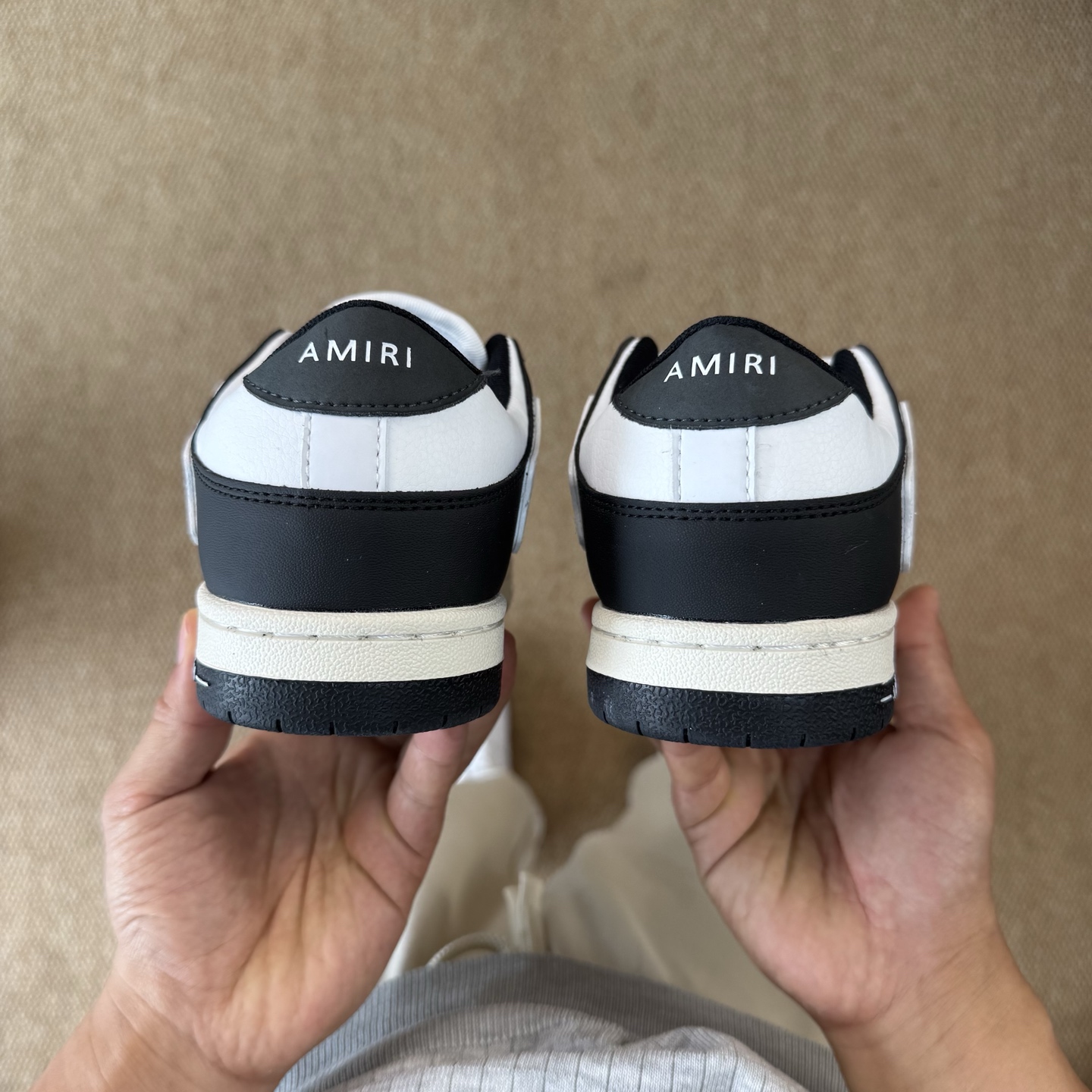AMIRI Skel Top Low Bone Sneakers Black/White