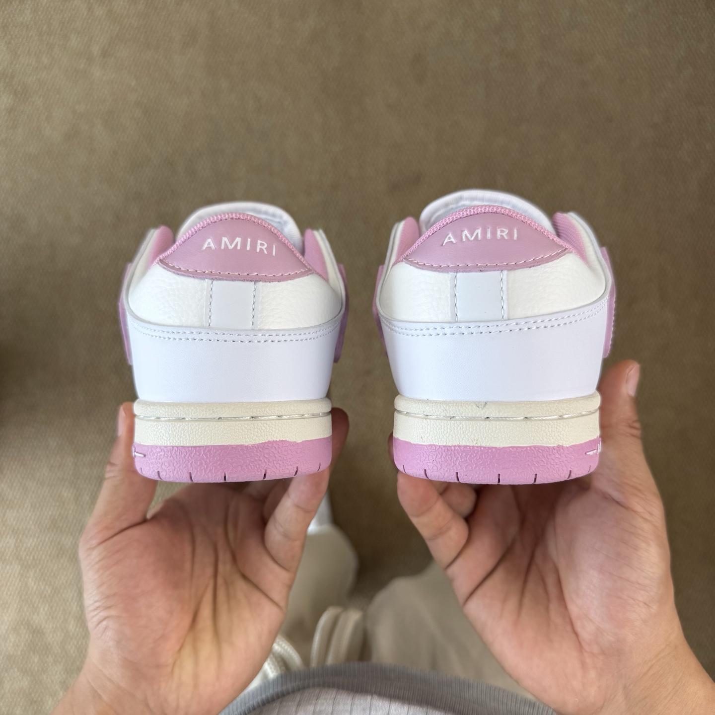AMIRI Skel Top Low Sneakers Pink/White