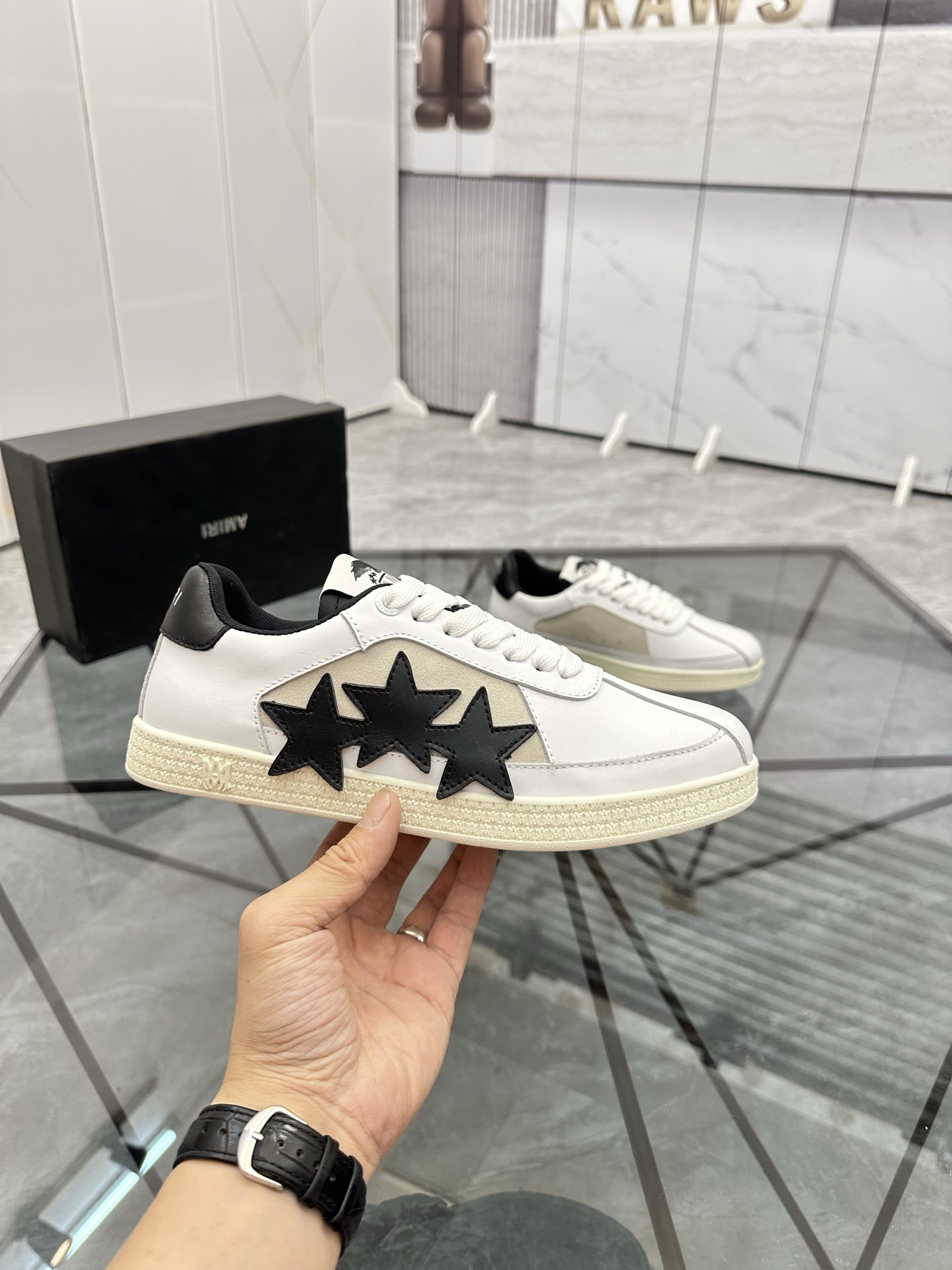 Amiri Star Low-Top Sneakers White/Black