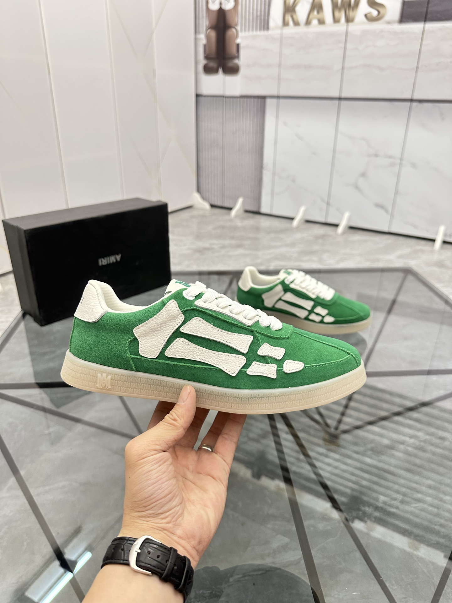 Amiri Low-Top Casual Sneakers Green