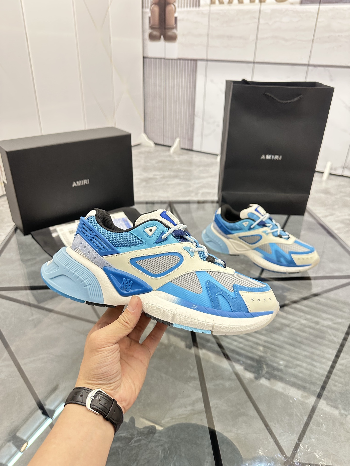 Amiri Low-Top Sneakers Blue