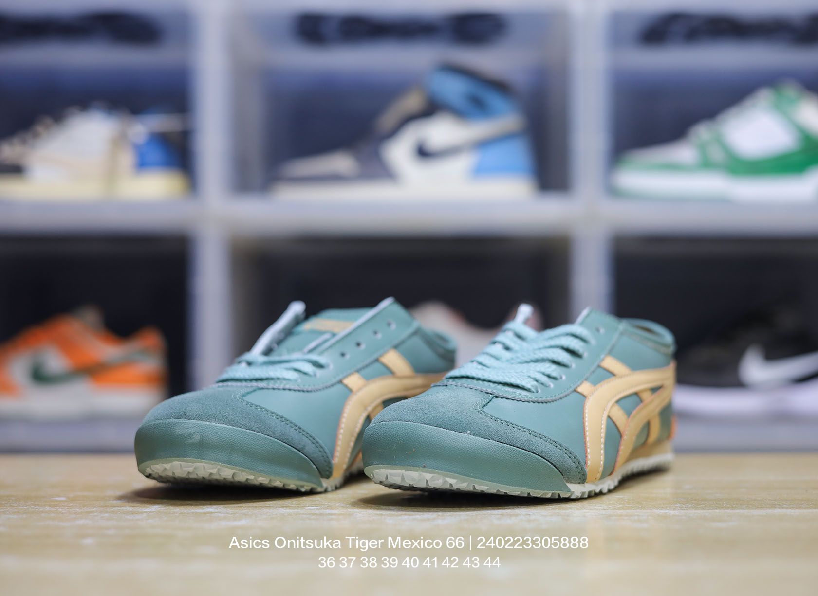Asics Onitsuka Tiger Mexico 66 Leather Sneakers Green