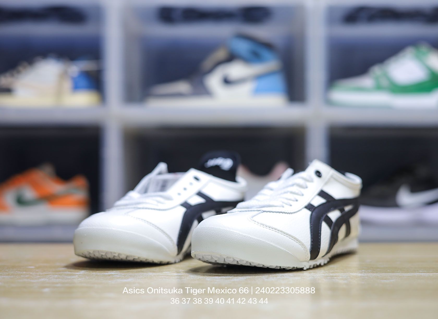 Asics Onitsuka Tiger Mexico 66 Leather Sneakers White/Black
