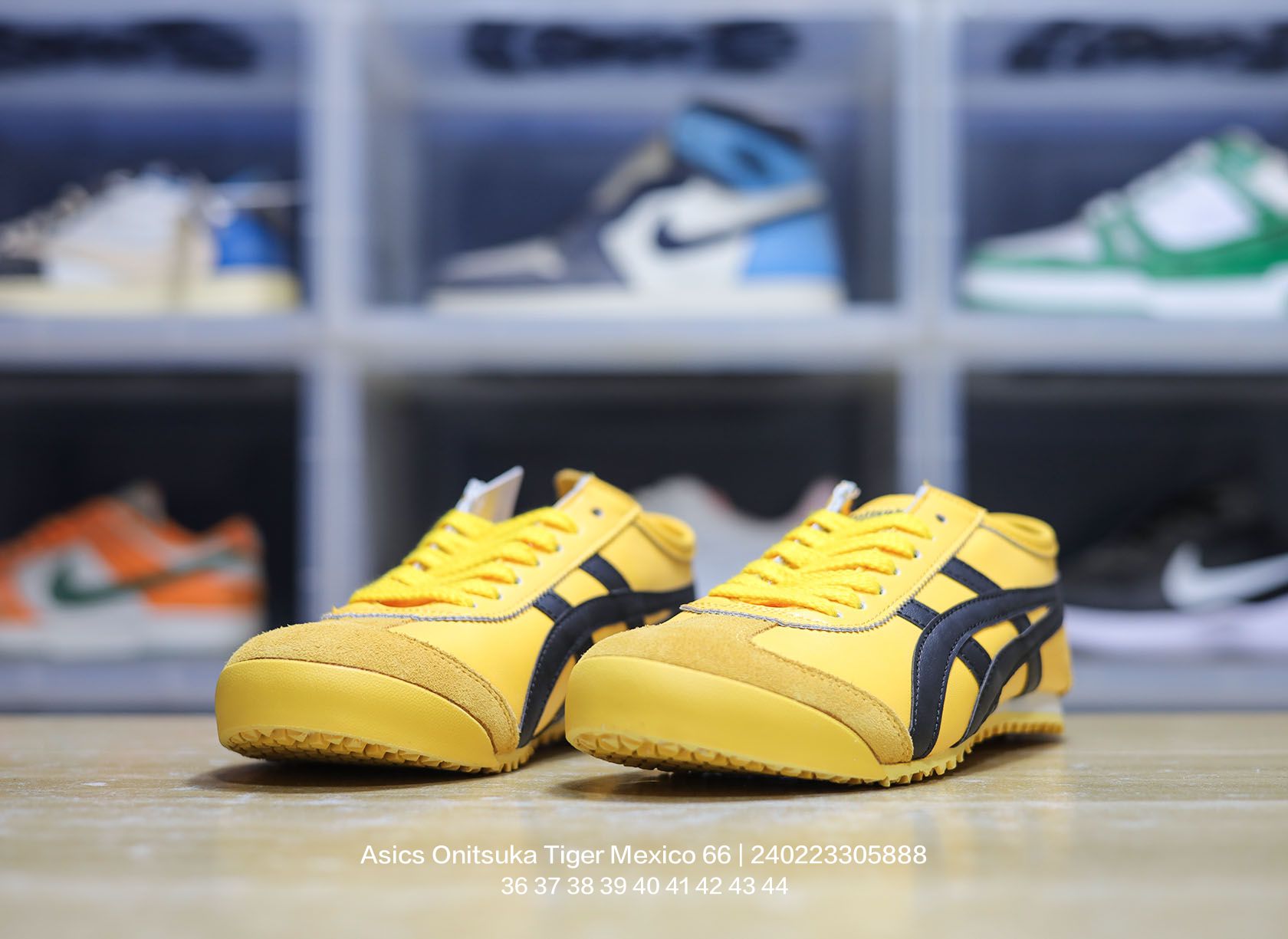 Asics Onitsuka Tiger Mexico 66 Leather Sneakers Yellow