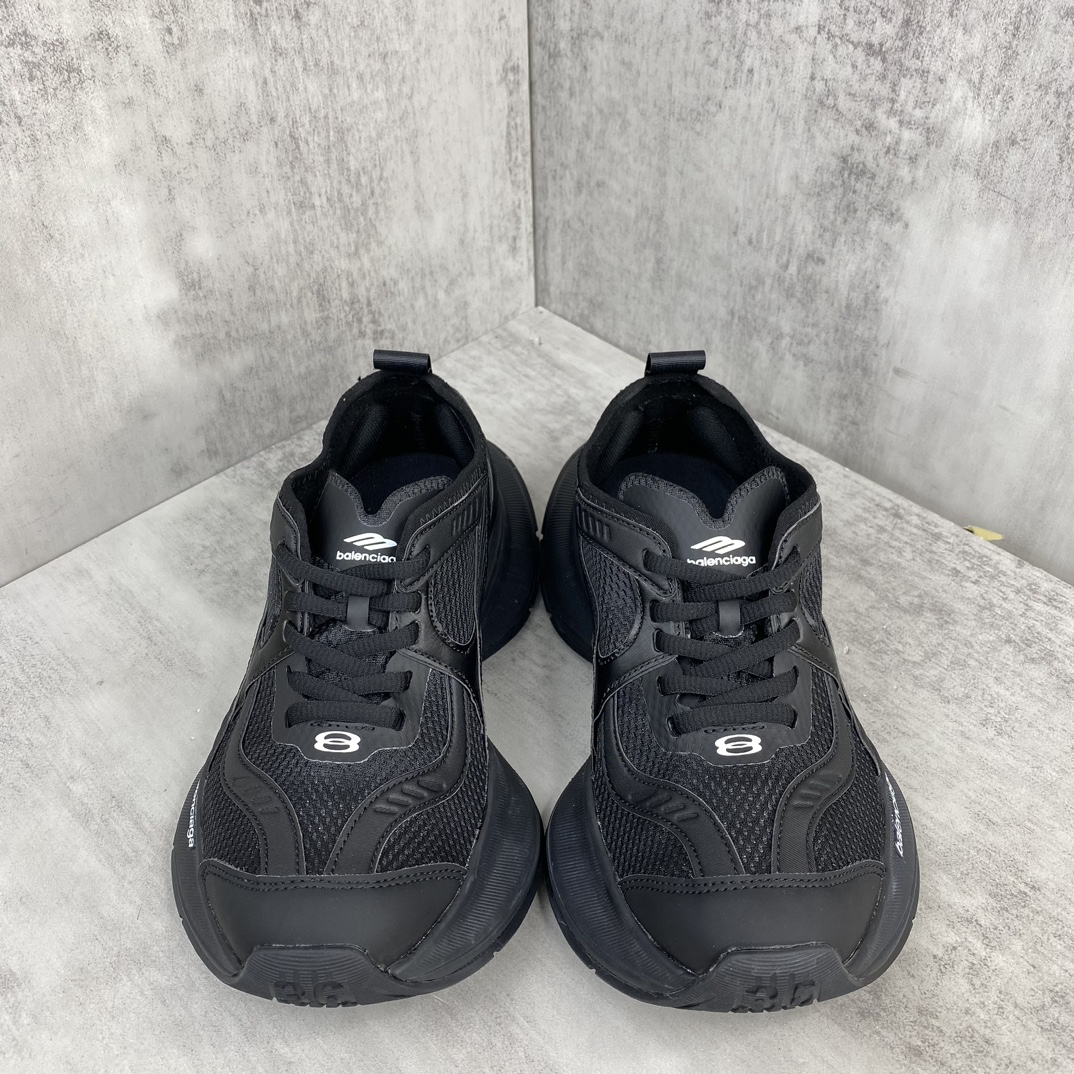 Balenciaga Breathable Running Shoes Black