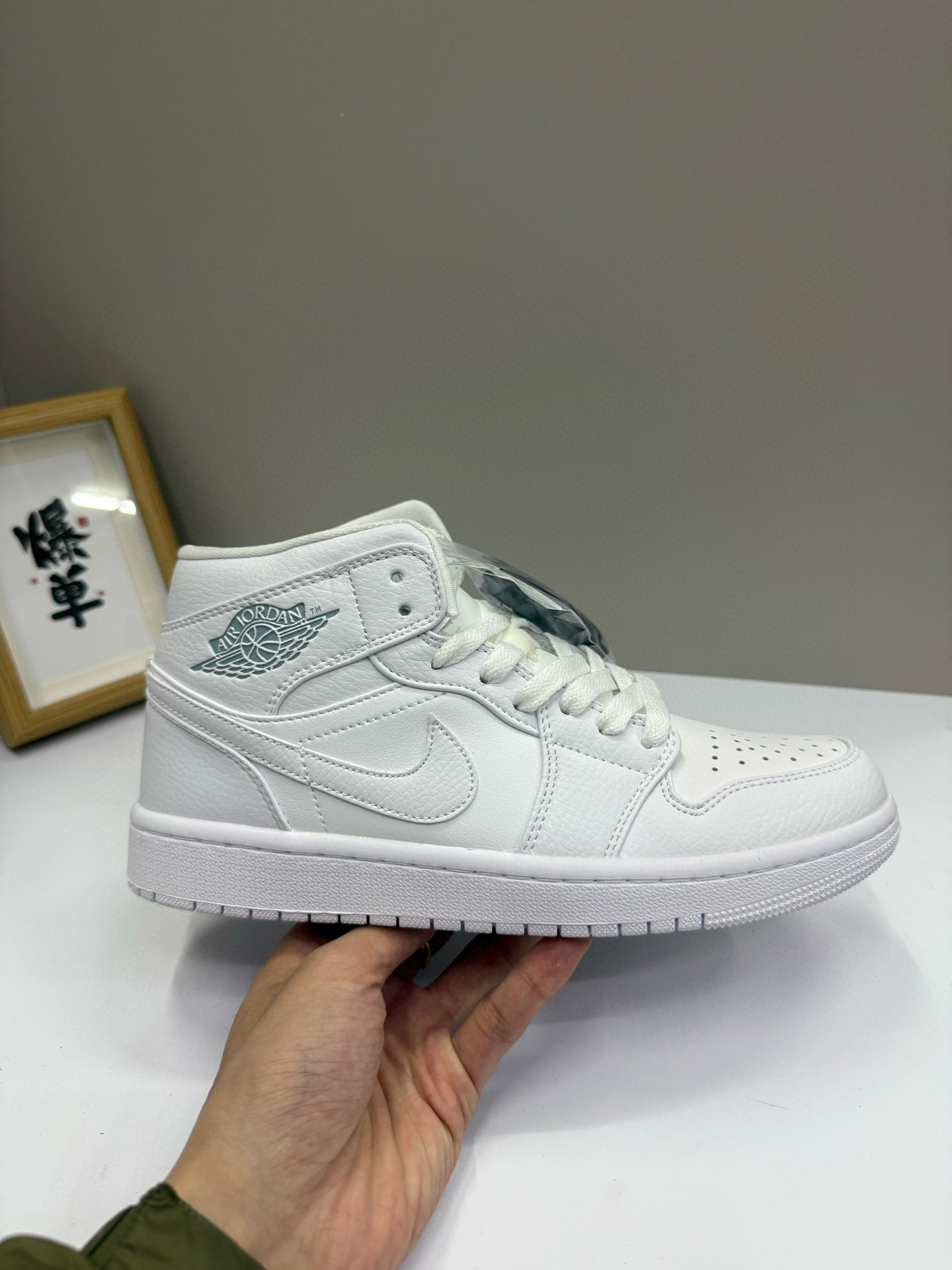 Jordan Air 1 Mid Leather Sneakers Multicolor