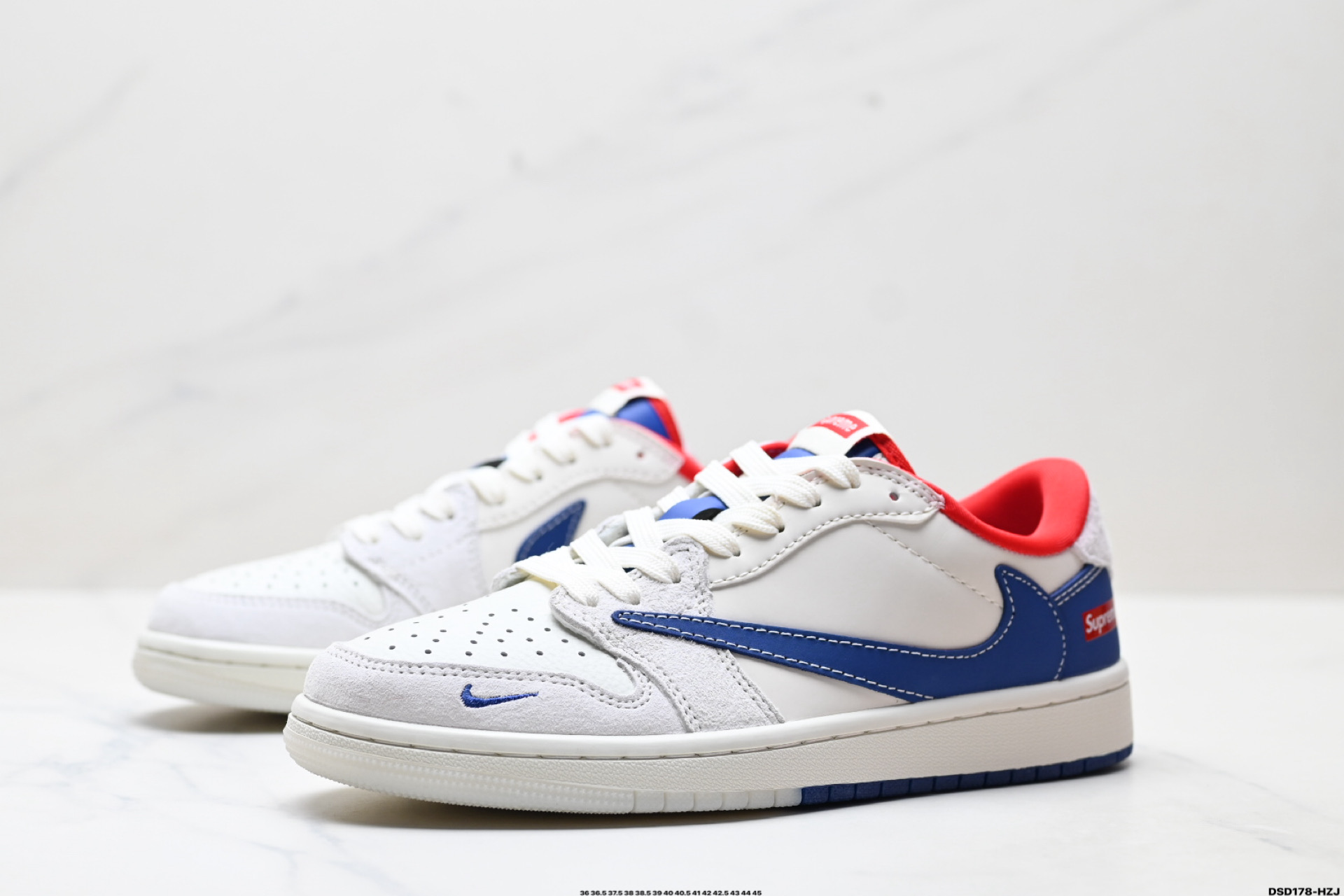 Nike Air Jordan 1 Low Supreme Blue/Red