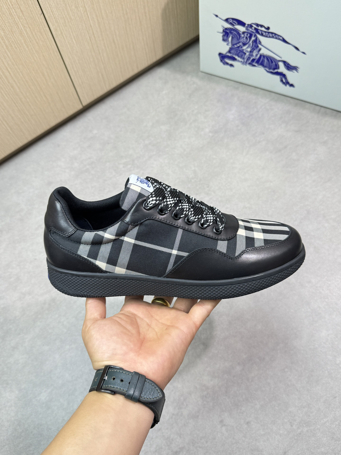 Burberry Vintage Check Sneakers Black