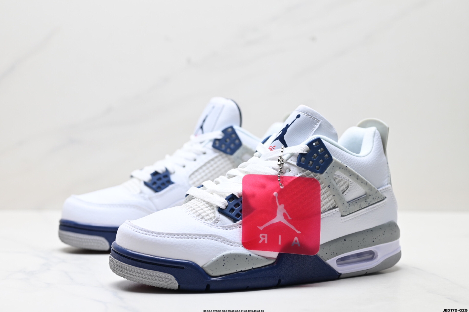 Jordan Air 4 Retro Mid Sneakers White/Blue