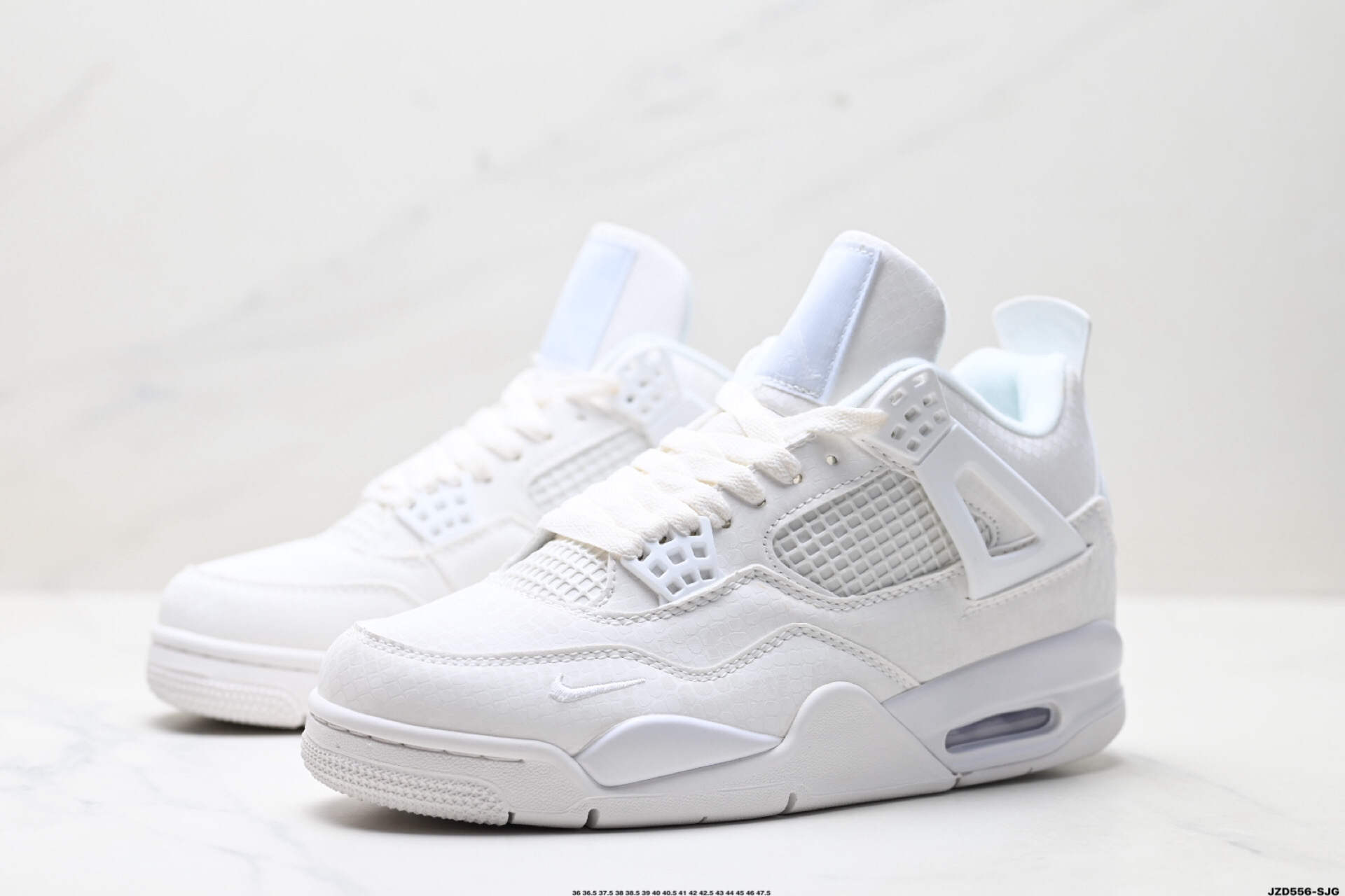 Nike Air Jordan 4 Retro Mid Top Sneakers White