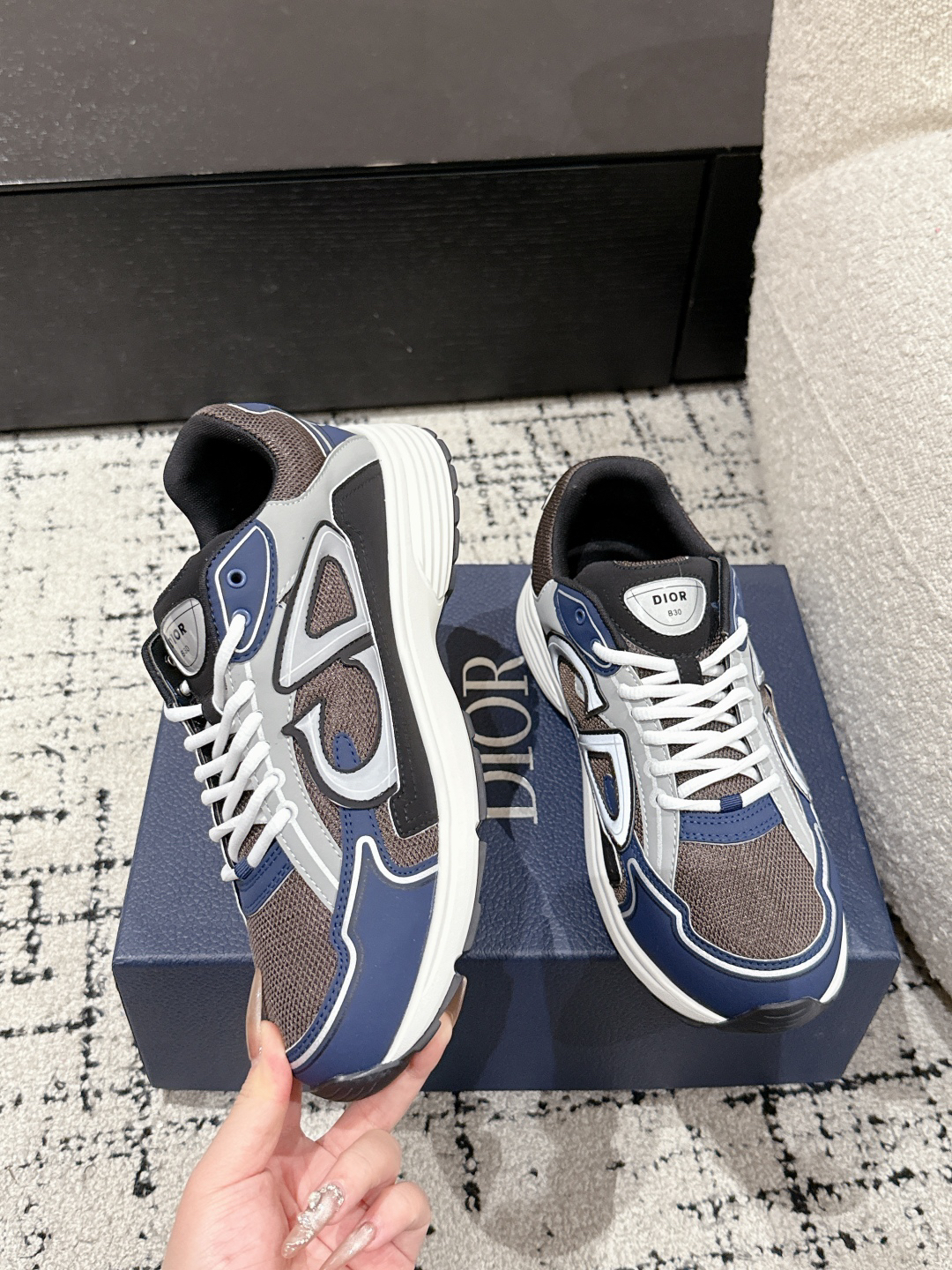 Dior B30 Dad Sneakers Blue/Grey