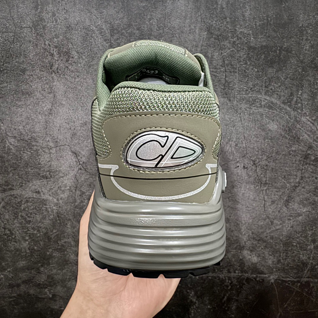 Dior B30 Chunky Mesh Sneakers Olive Green
