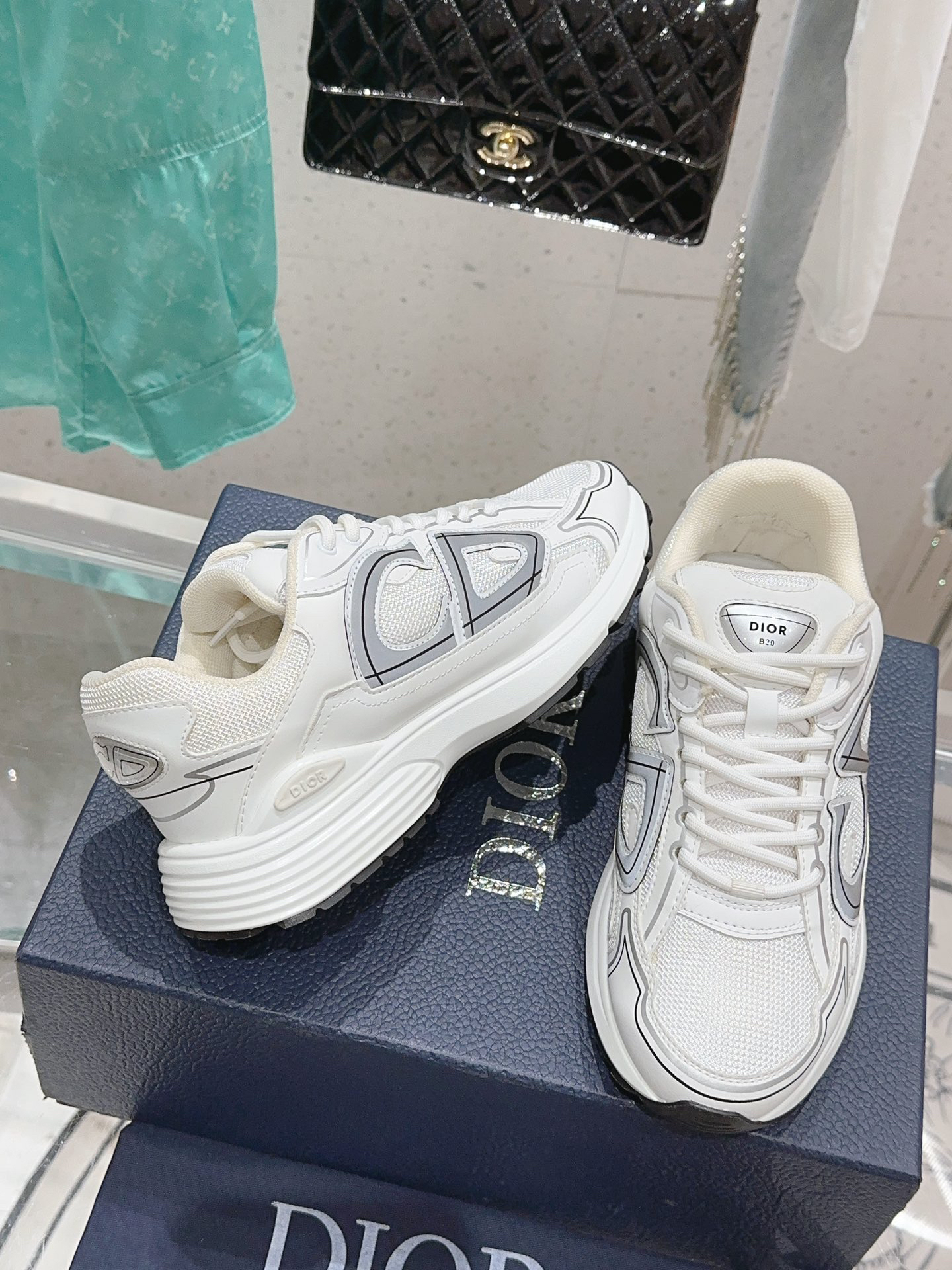 Dior B30 Low-Top Sneakers White