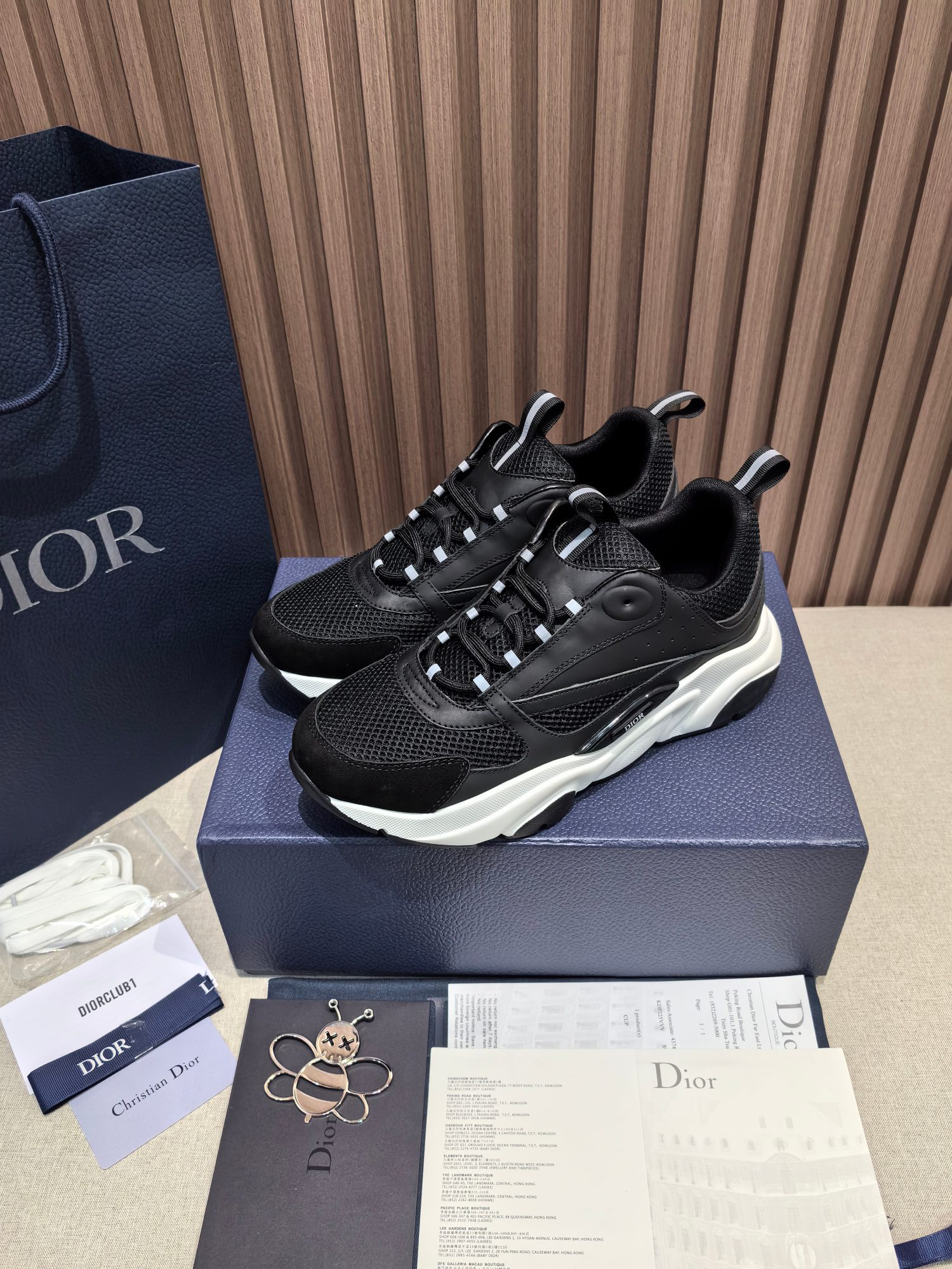 Dior B22 Knit Mesh Sneakers Black
