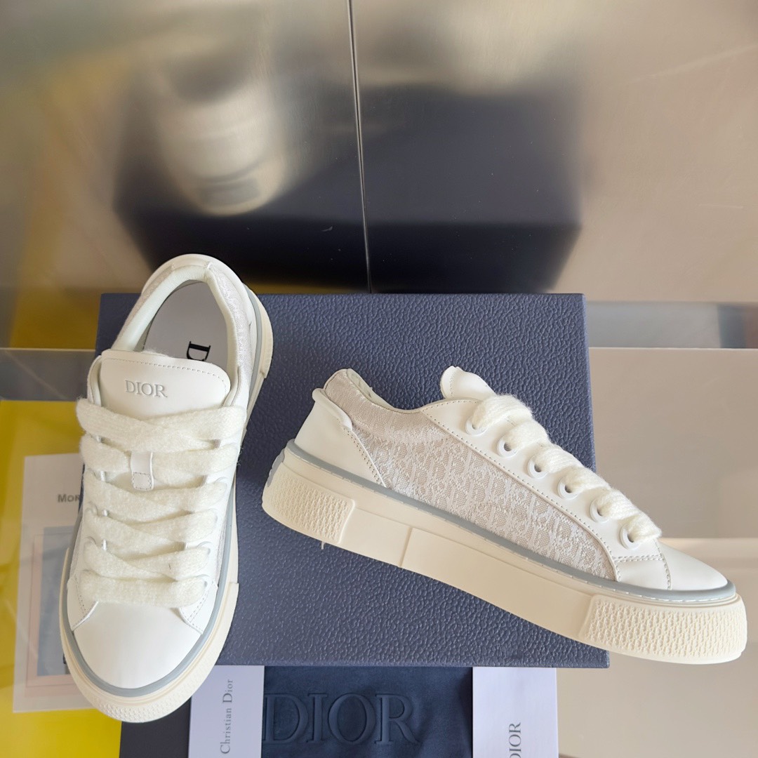 Dior B33 Oblique Jacquard Sneakers White